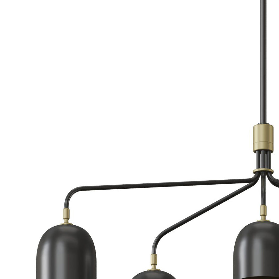 Aursolos Vintage Industrial Metal Chandelier - Lamp Copper