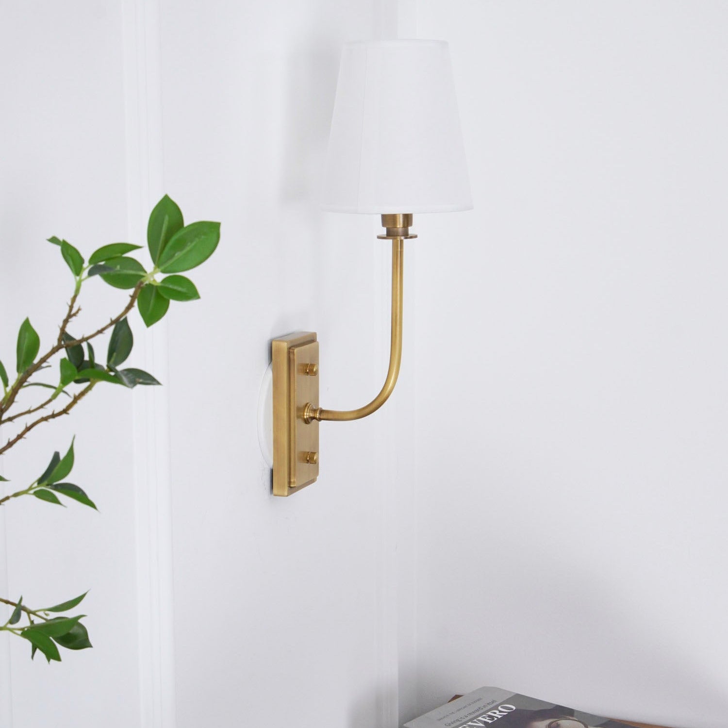 Esther Wall Lamp Fabric - Lamp Copper