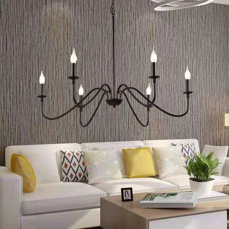 Orix Retro Vintage Candle Metal Chandelier - Lamp Copper