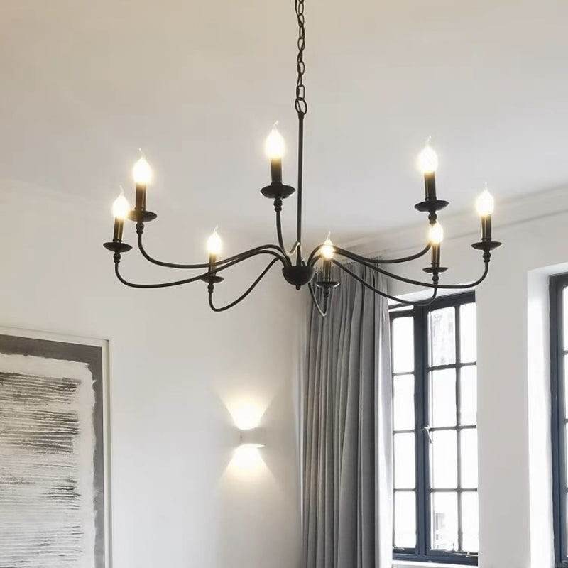 Orix Retro Vintage Candle Metal Chandelier - Lamp Copper