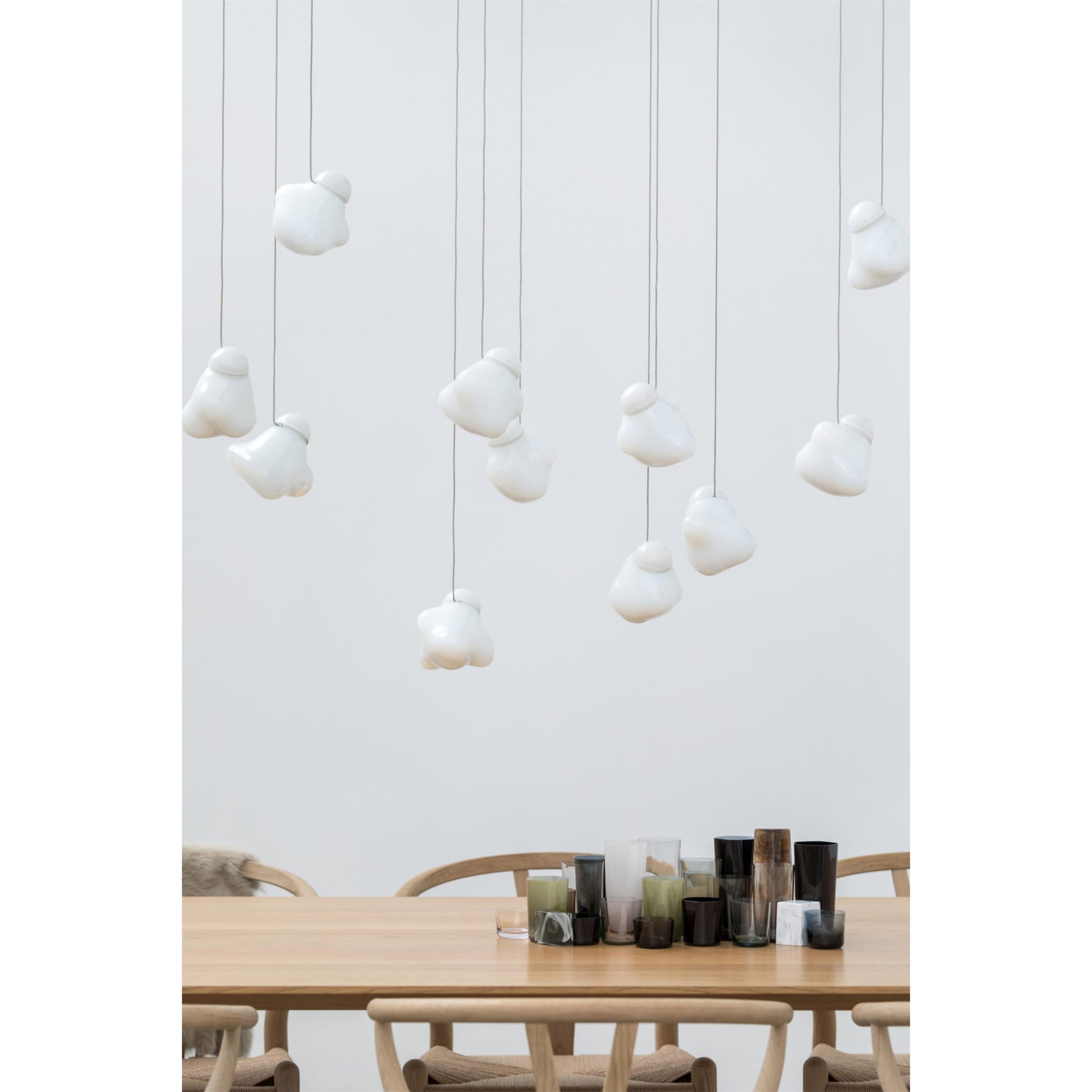 Vasilen Modern Minimalist Ice Pier Black Glass Pendant Lamp - Lamp Copper