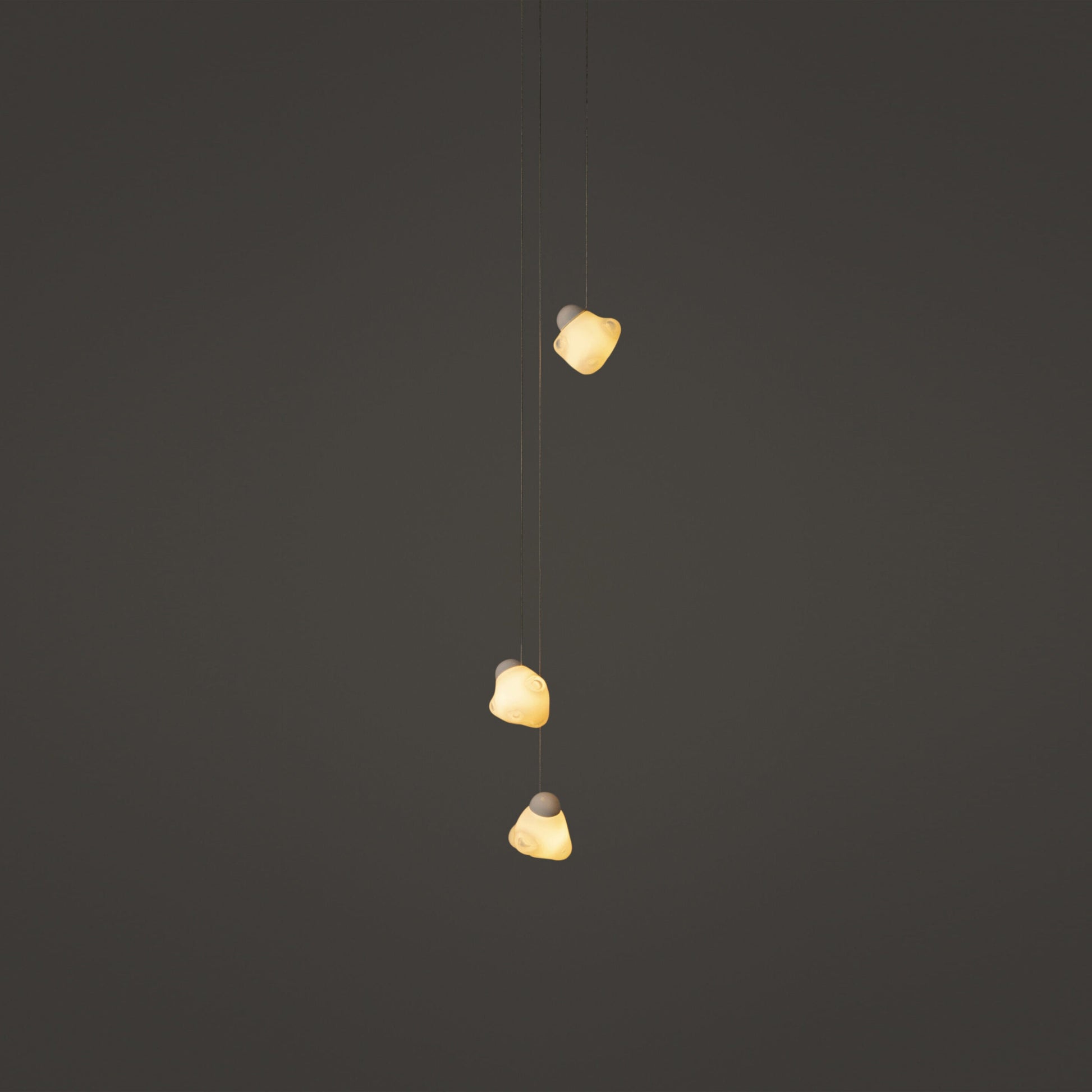 Vasilen Modern Minimalist Ice Pier Black Glass Pendant Lamp - Lamp Copper