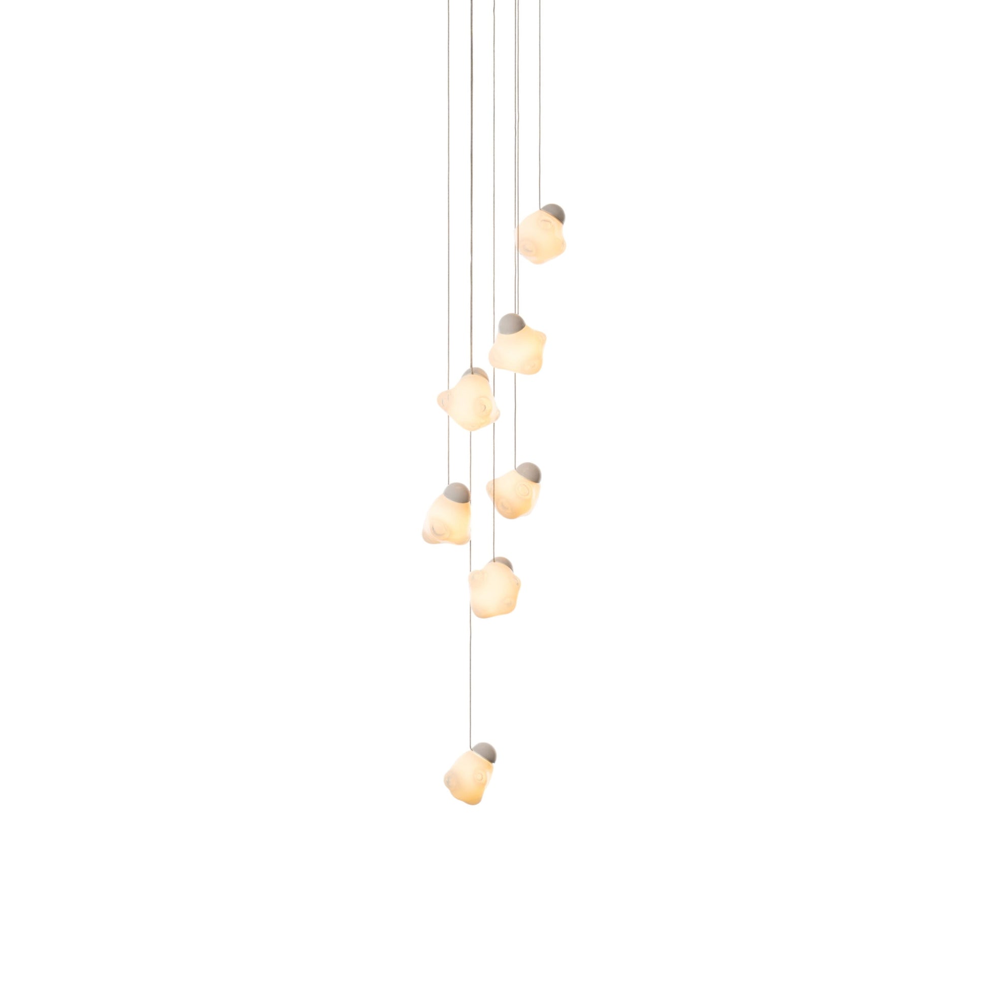 Vasilen Modern Minimalist Ice Pier Black Glass Pendant Lamp - Lamp Copper