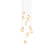 Vasilen Modern Minimalist Ice Pier Black Glass Pendant Lamp - Lamp Copper