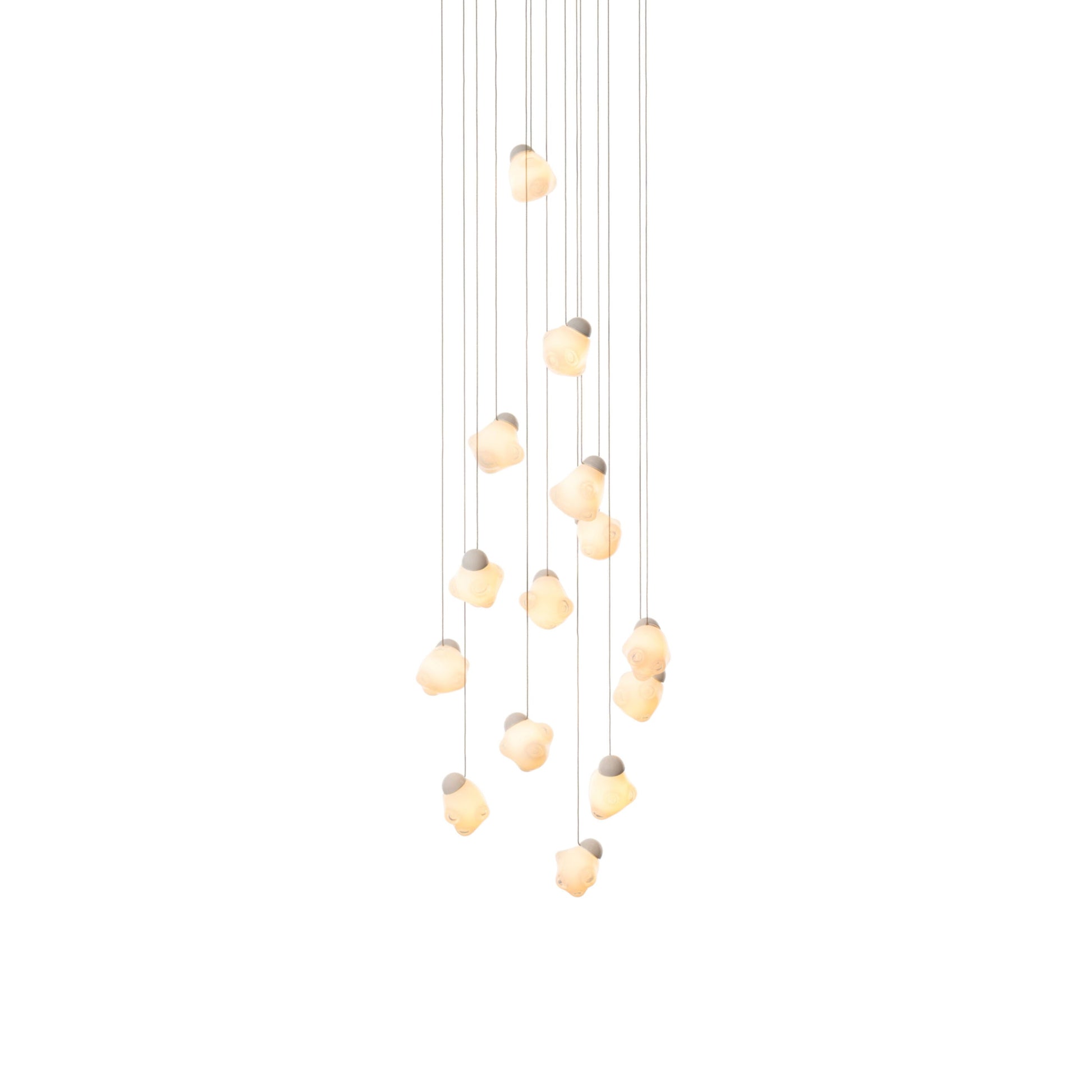 Vasilen Modern Minimalist Ice Pier Black Glass Pendant Lamp - Lamp Copper