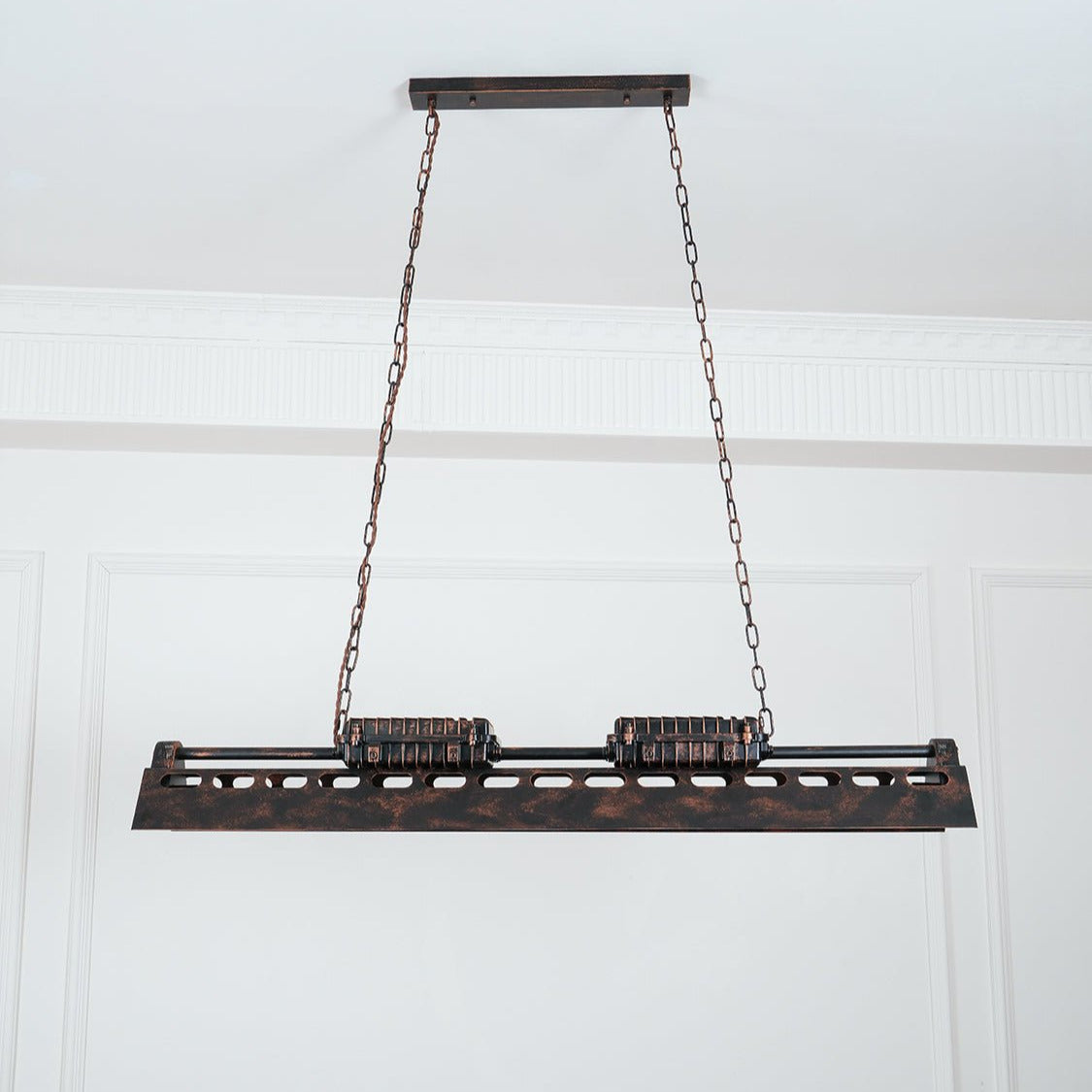 Noah Chandelier Industrial Steampunk - Lamp Copper