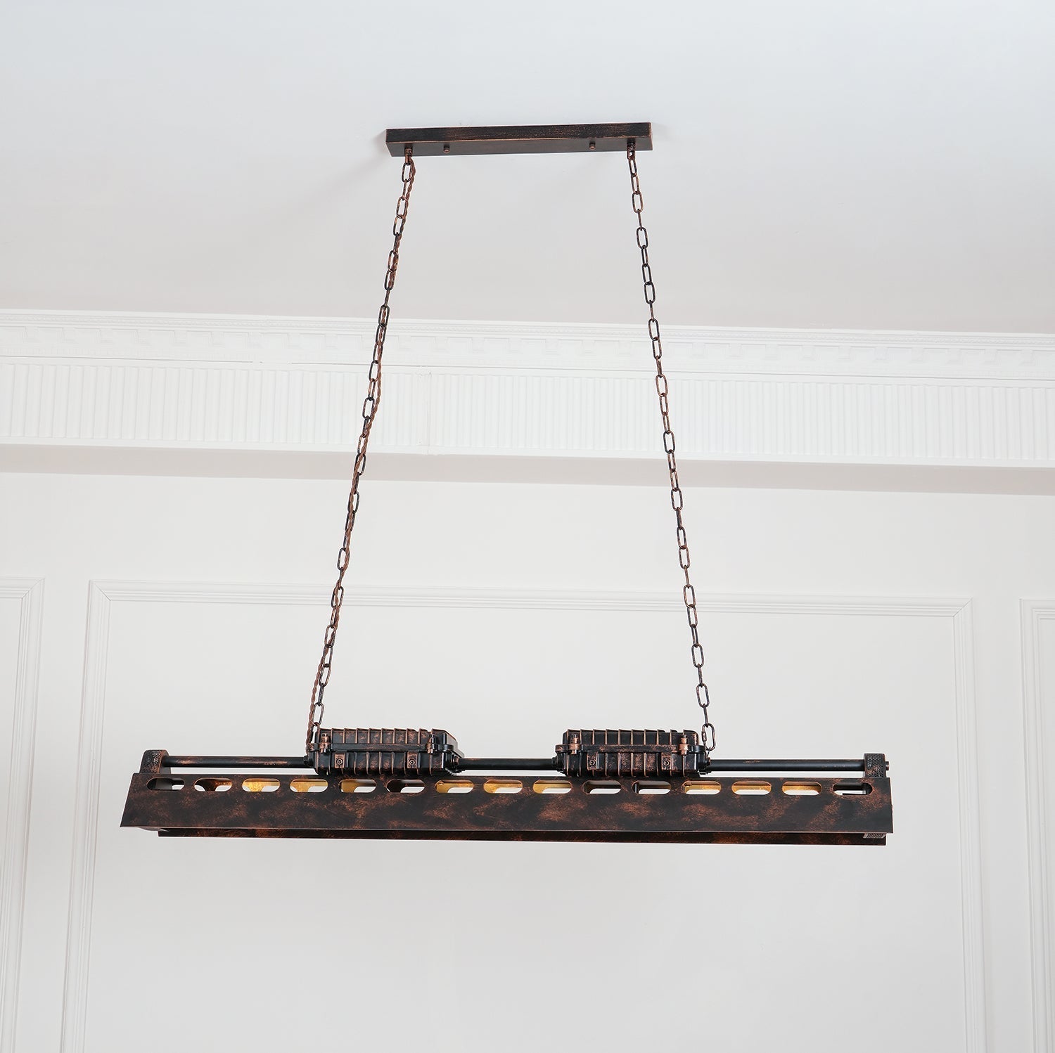 Noah Chandelier Industrial Steampunk - Lamp Copper