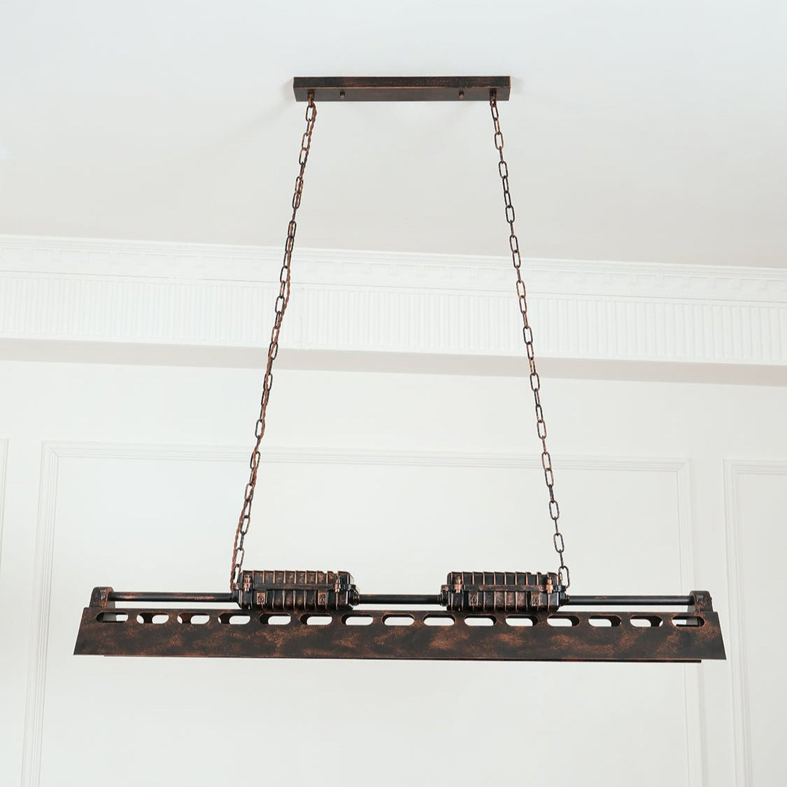 Noah Chandelier Industrial Steampunk - Lamp Copper