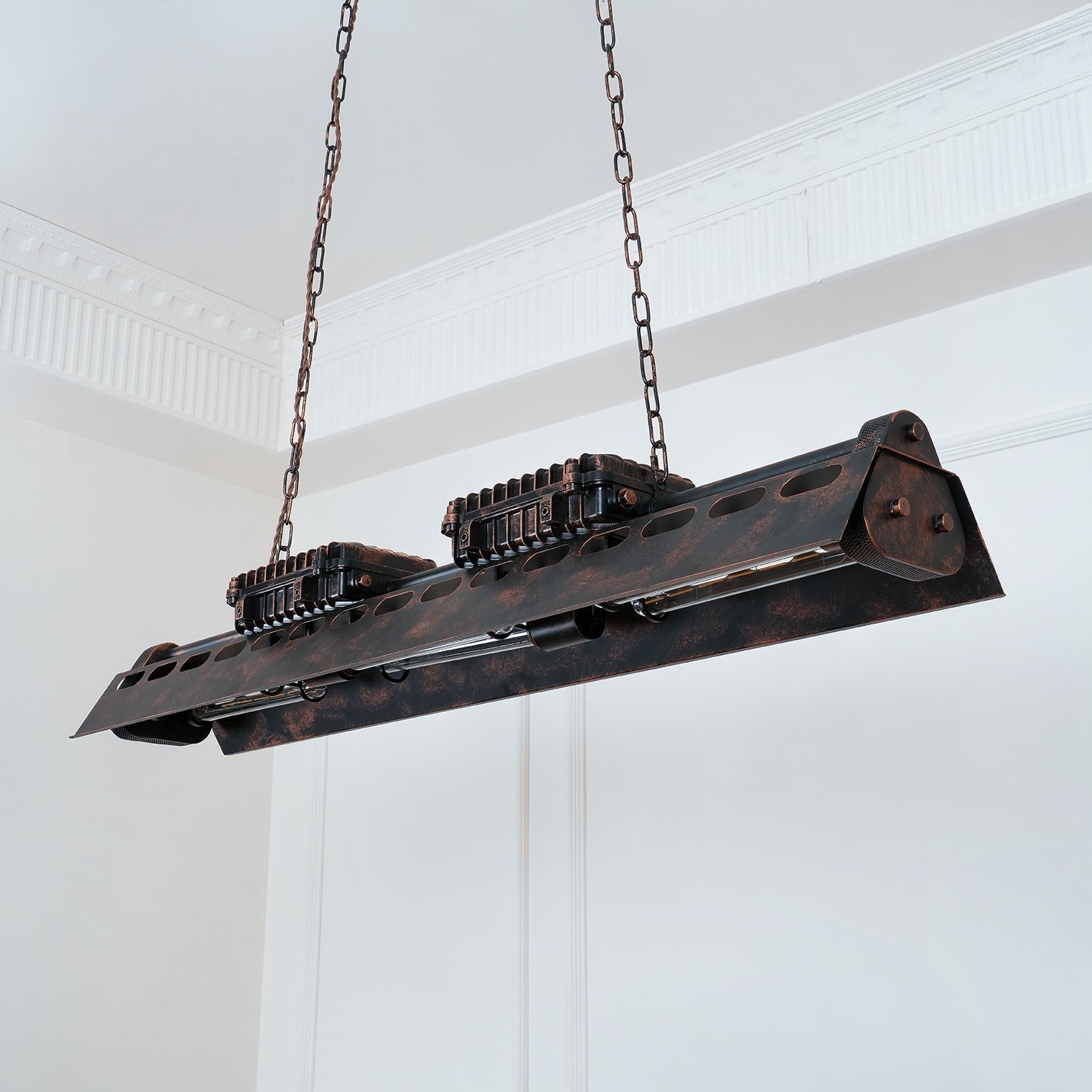 Noah Chandelier Industrial Steampunk - Lamp Copper