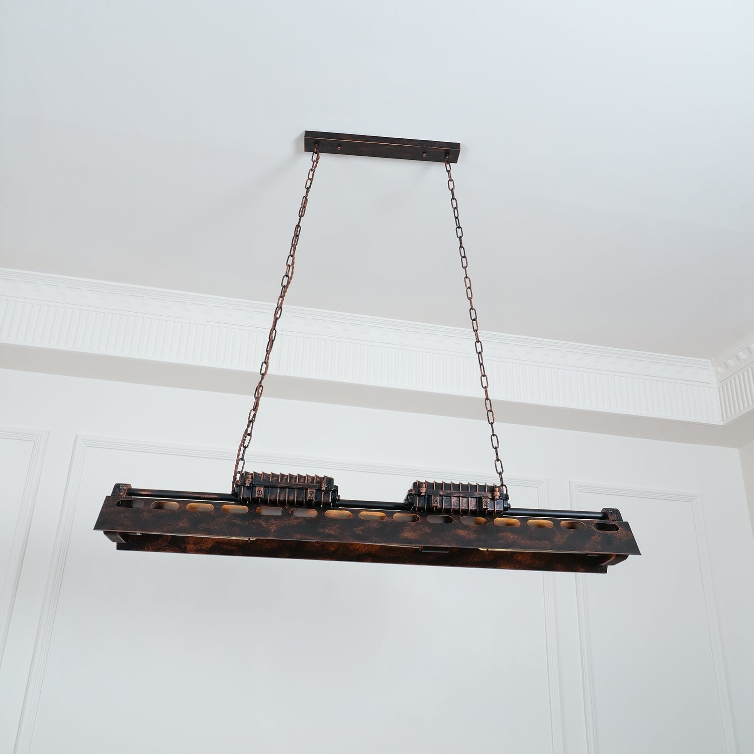 Noah Chandelier Industrial Steampunk - Lamp Copper