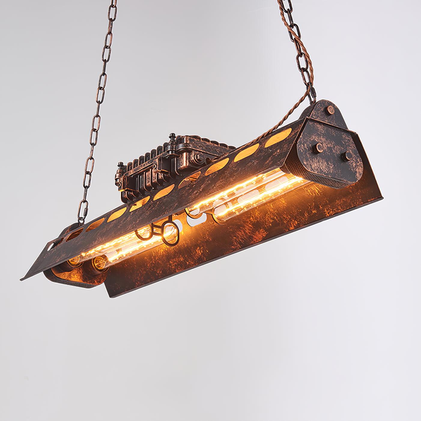 Noah Chandelier Industrial Steampunk - Lamp Copper