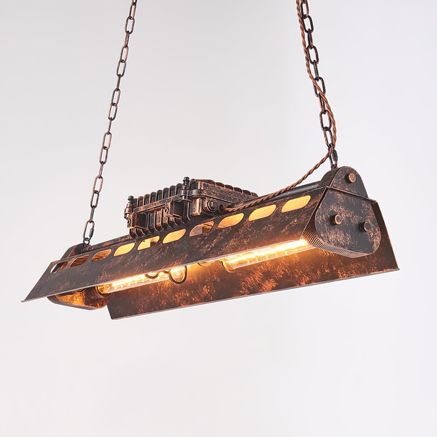 Noah Chandelier Industrial Steampunk - Lamp Copper