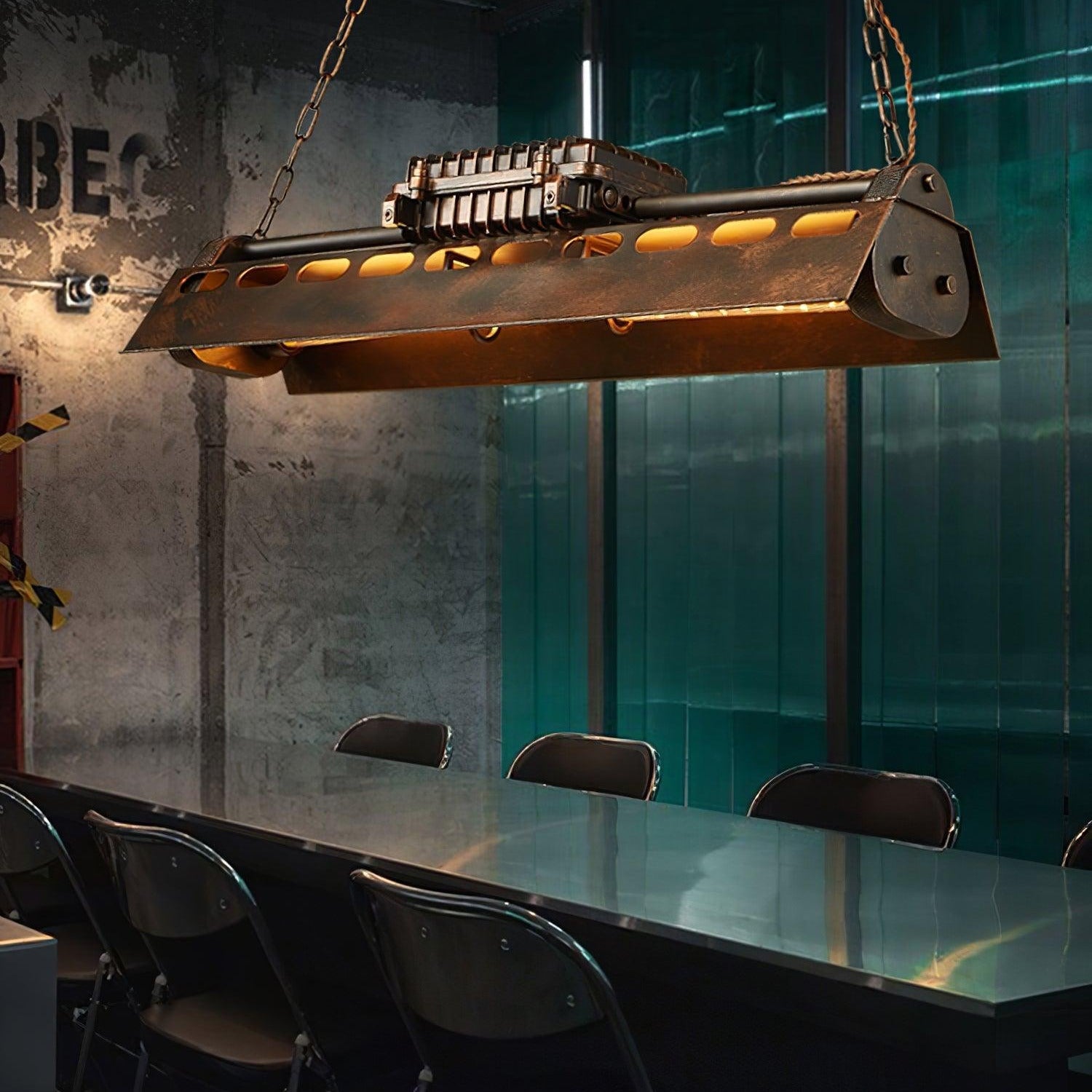 Noah Chandelier Industrial Steampunk - Lamp Copper