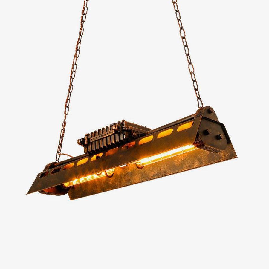 Noah Chandelier Industrial Steampunk - Lamp Copper