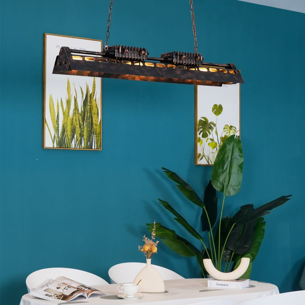 Noah Chandelier Industrial Steampunk - Lamp Copper