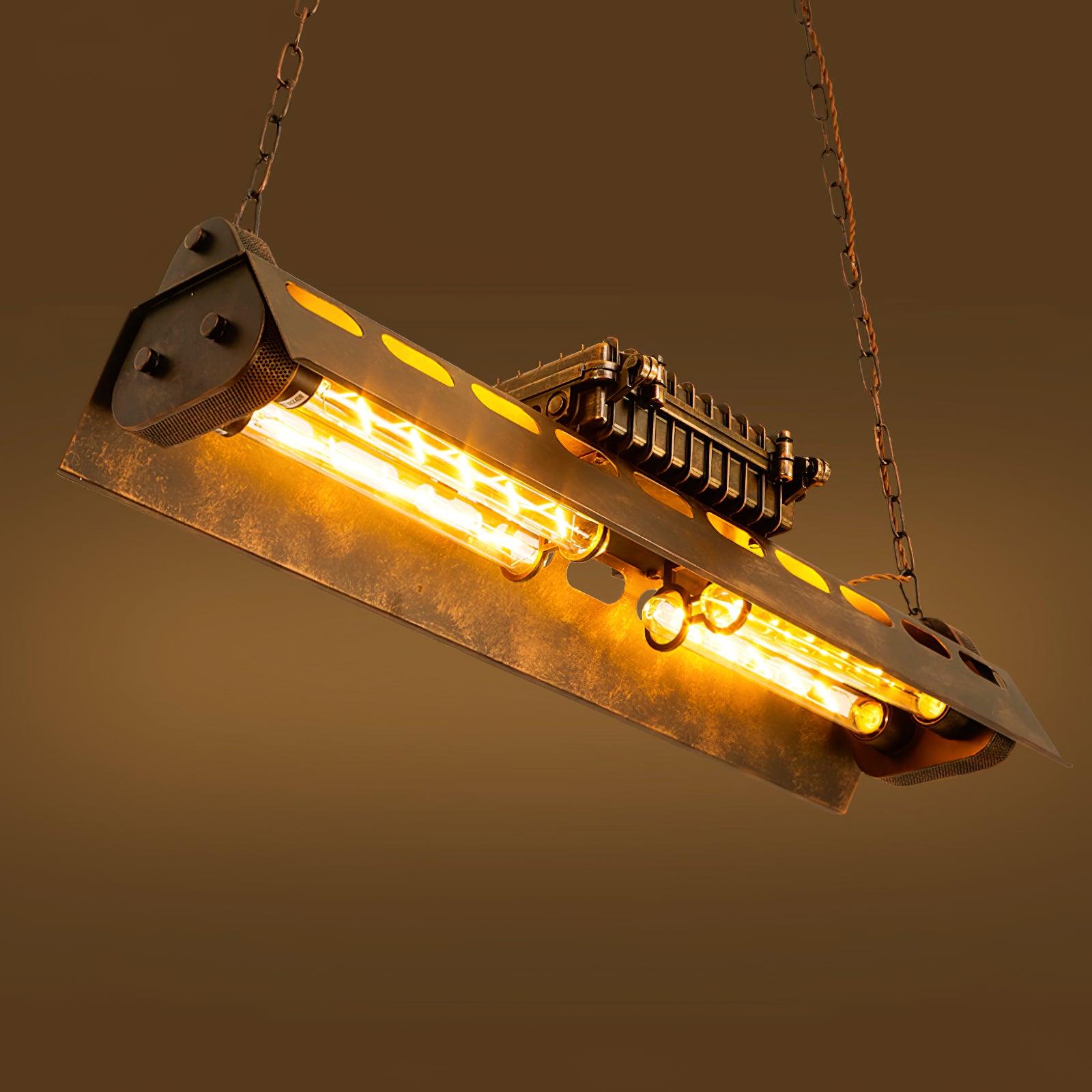 Noah Chandelier Industrial Steampunk - Lamp Copper