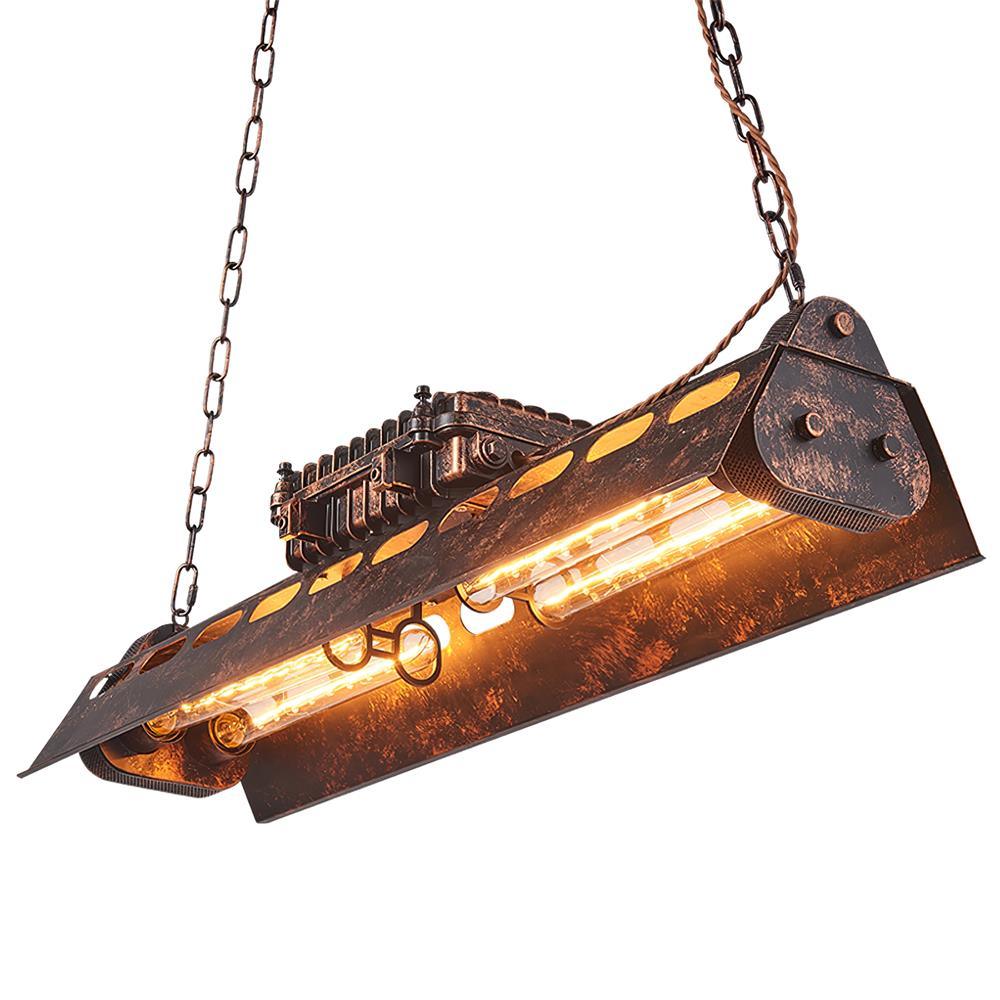 Noah Chandelier Industrial Steampunk - Lamp Copper