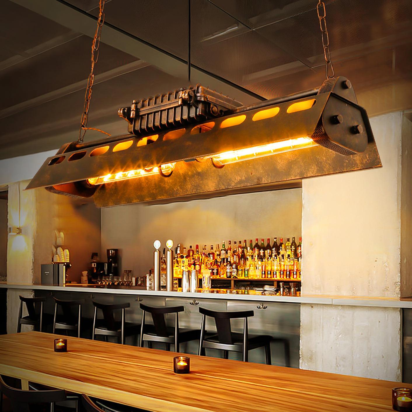 Noah Chandelier Industrial Steampunk - Lamp Copper