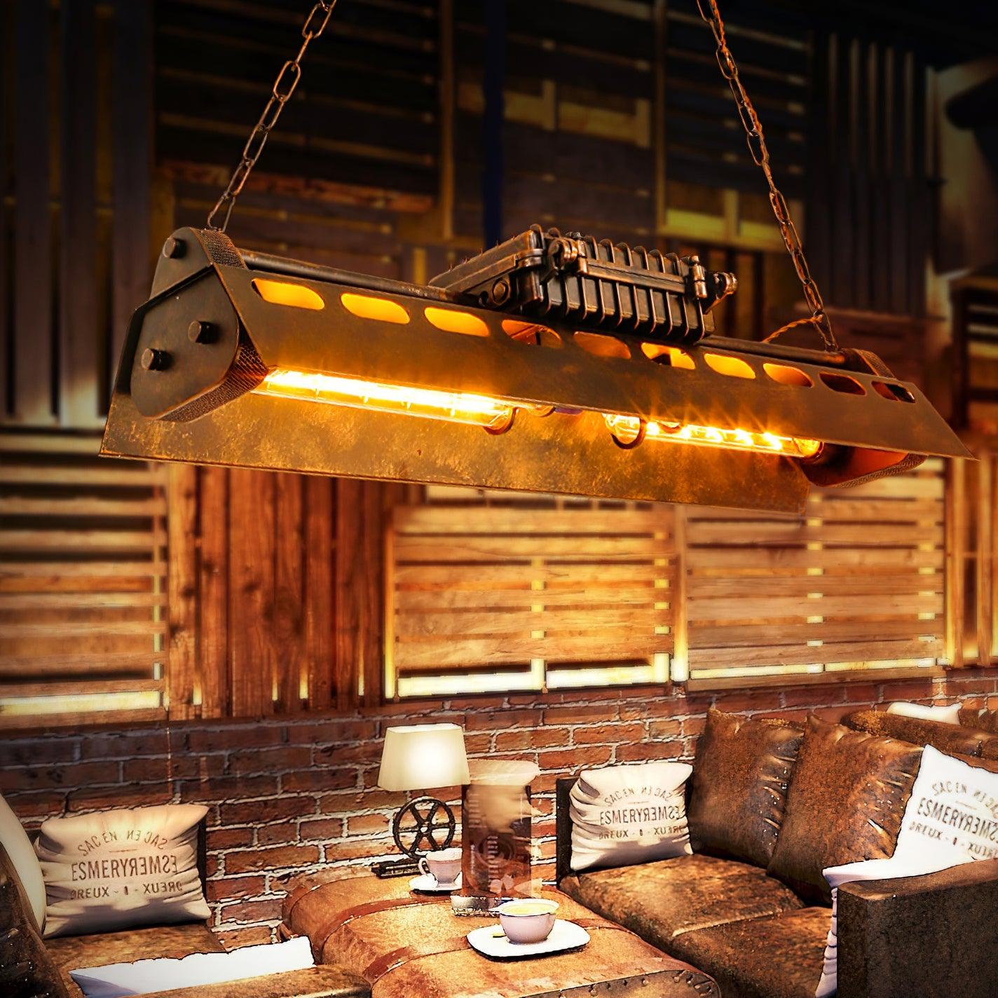 Noah Chandelier Industrial Steampunk - Lamp Copper
