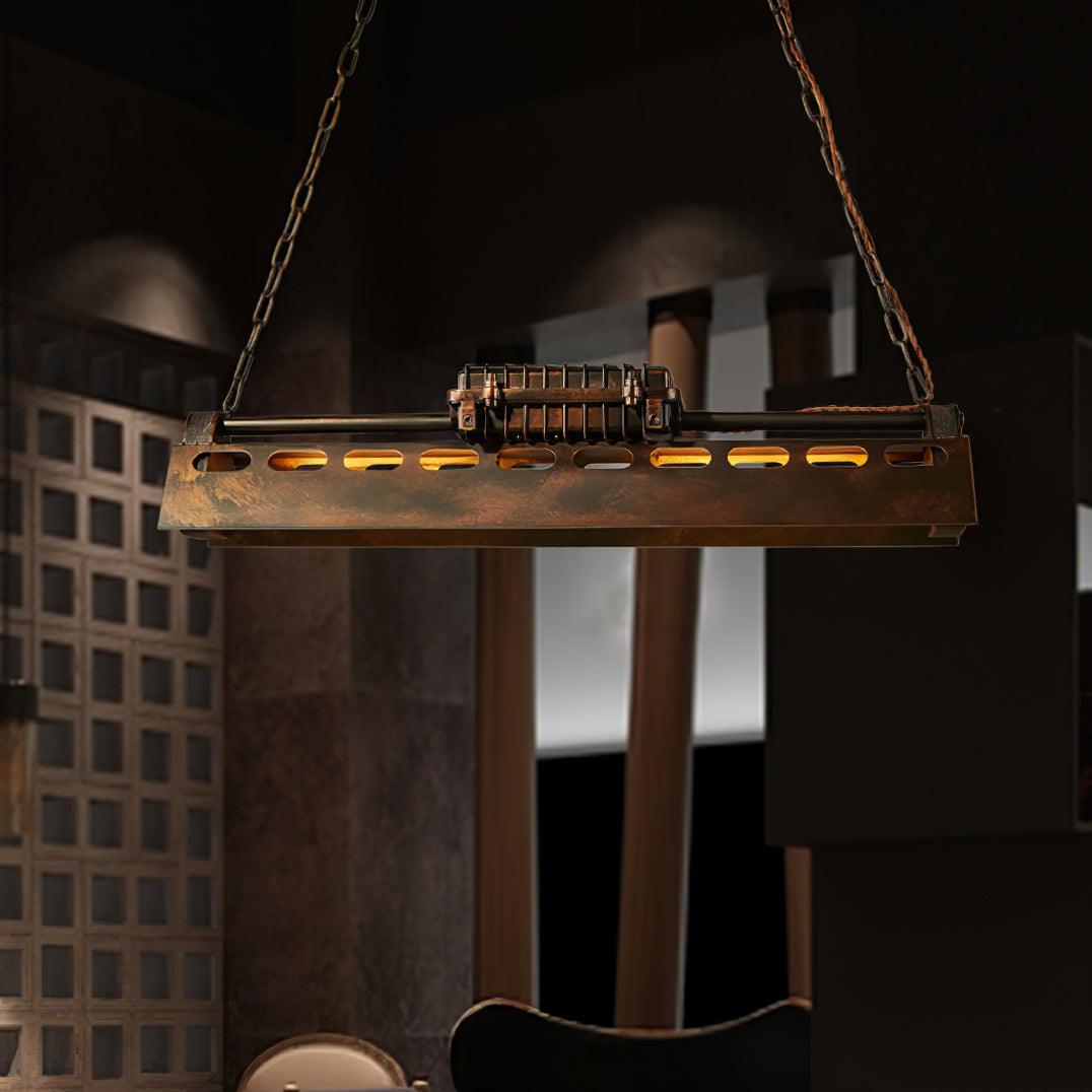 Noah Chandelier Industrial Steampunk - Lamp Copper