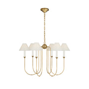 Cotalisra Vintage Industrial Metal Fabric Chandelier - Lamp Copper