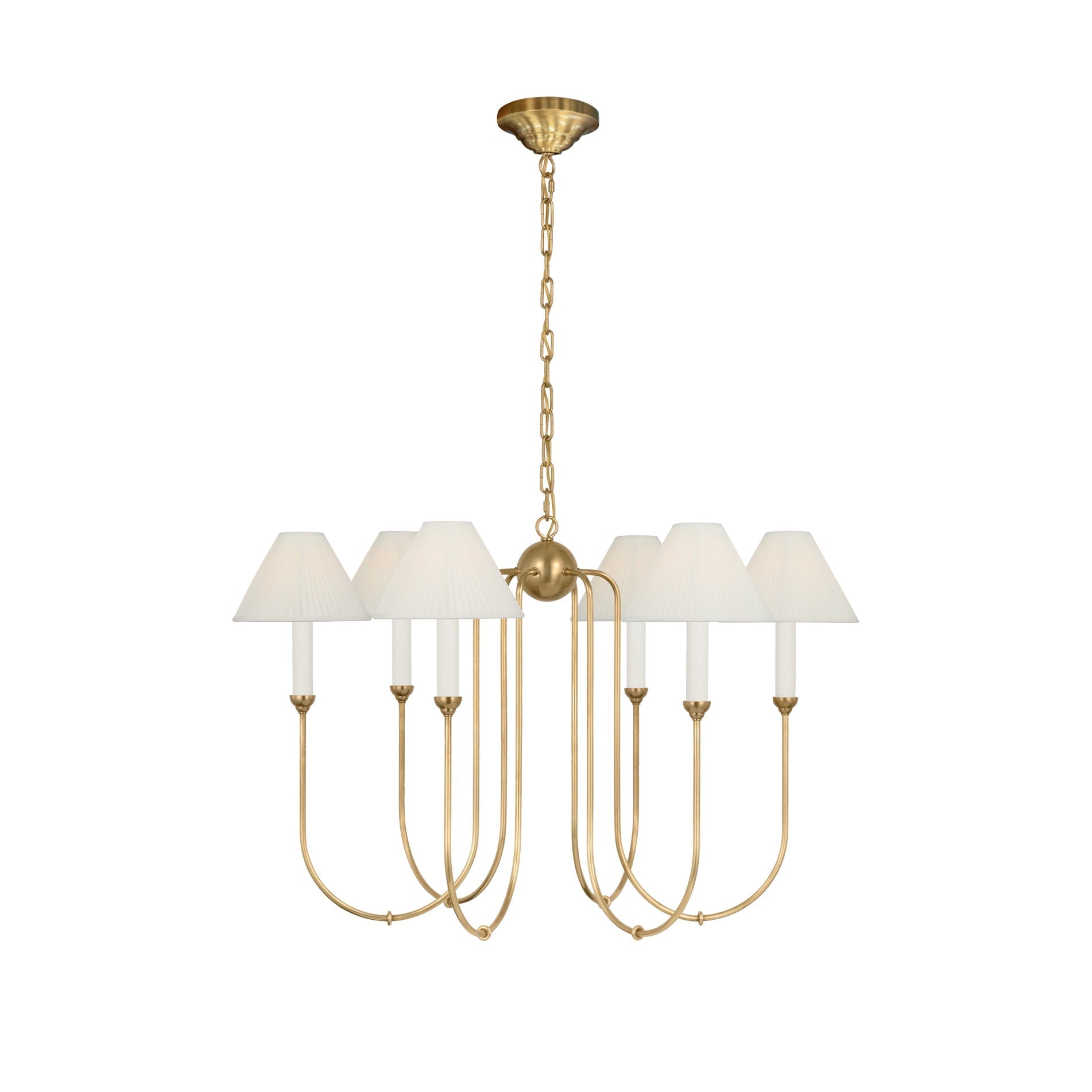 Cotalisra Vintage Industrial Metal Fabric Chandelier - Lamp Copper