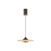 Cimirora Modern Minimalist LED Alabaster Pendant Light - Lamp Copper