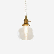 Glint Clear Glass Pendant Light - Lamp Copper