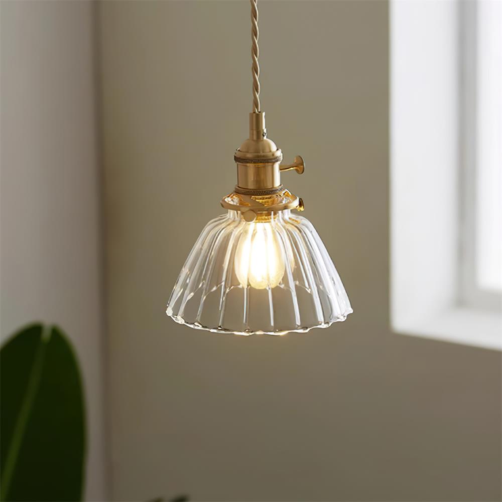 Glint Clear Glass Pendant Light - Lamp Copper
