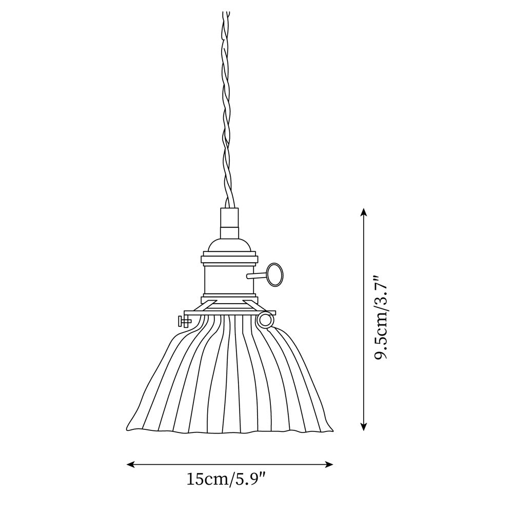 Glint Clear Glass Pendant Light - Lamp Copper