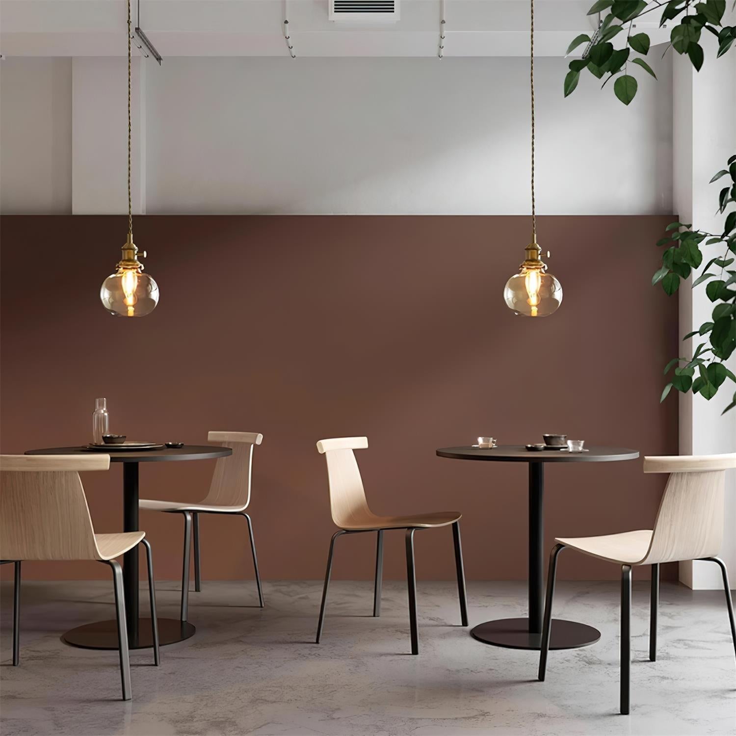 Glint Clear Glass Pendant Light - Lamp Copper