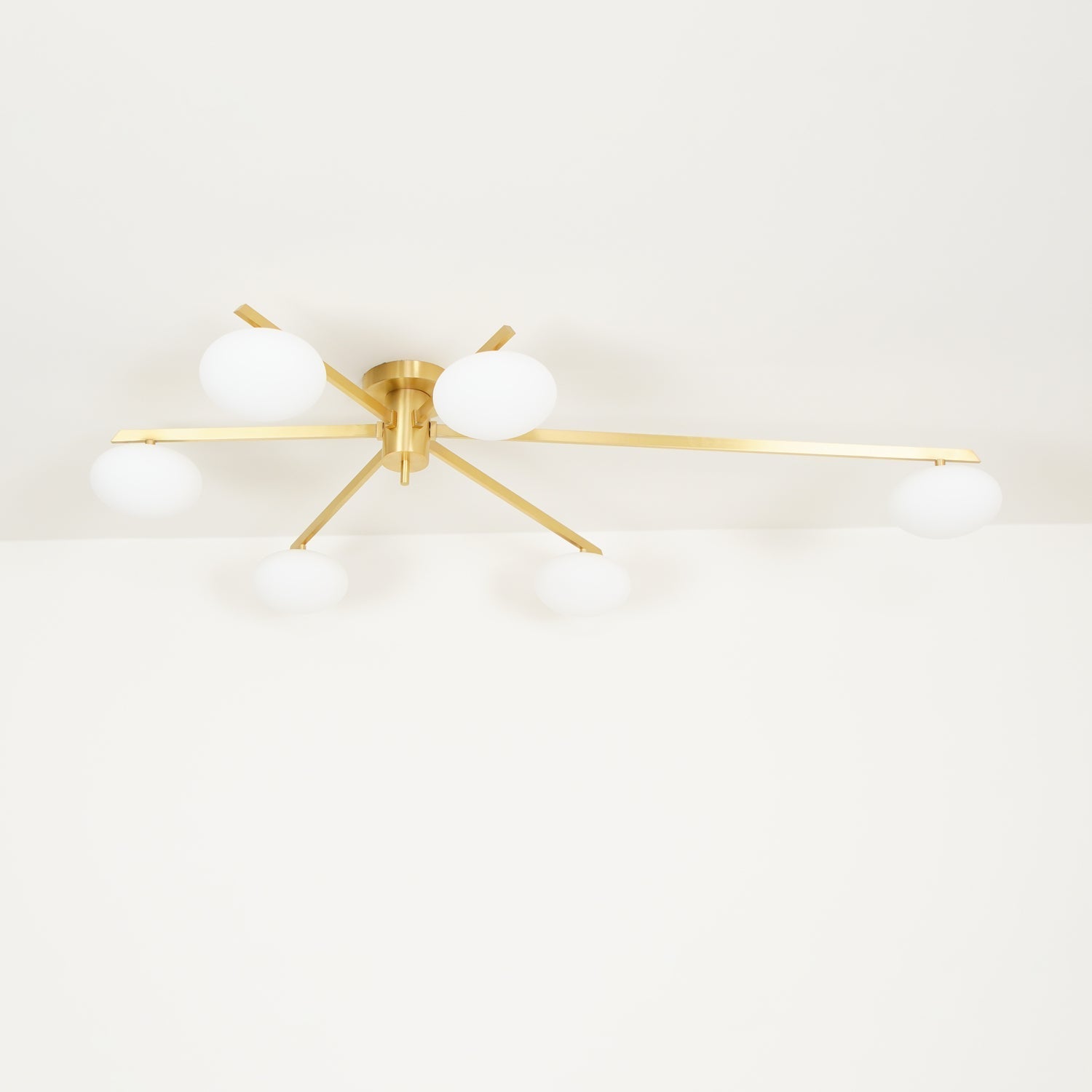 Jania Modern Glass Black Ceiling Light - Lamp Copper