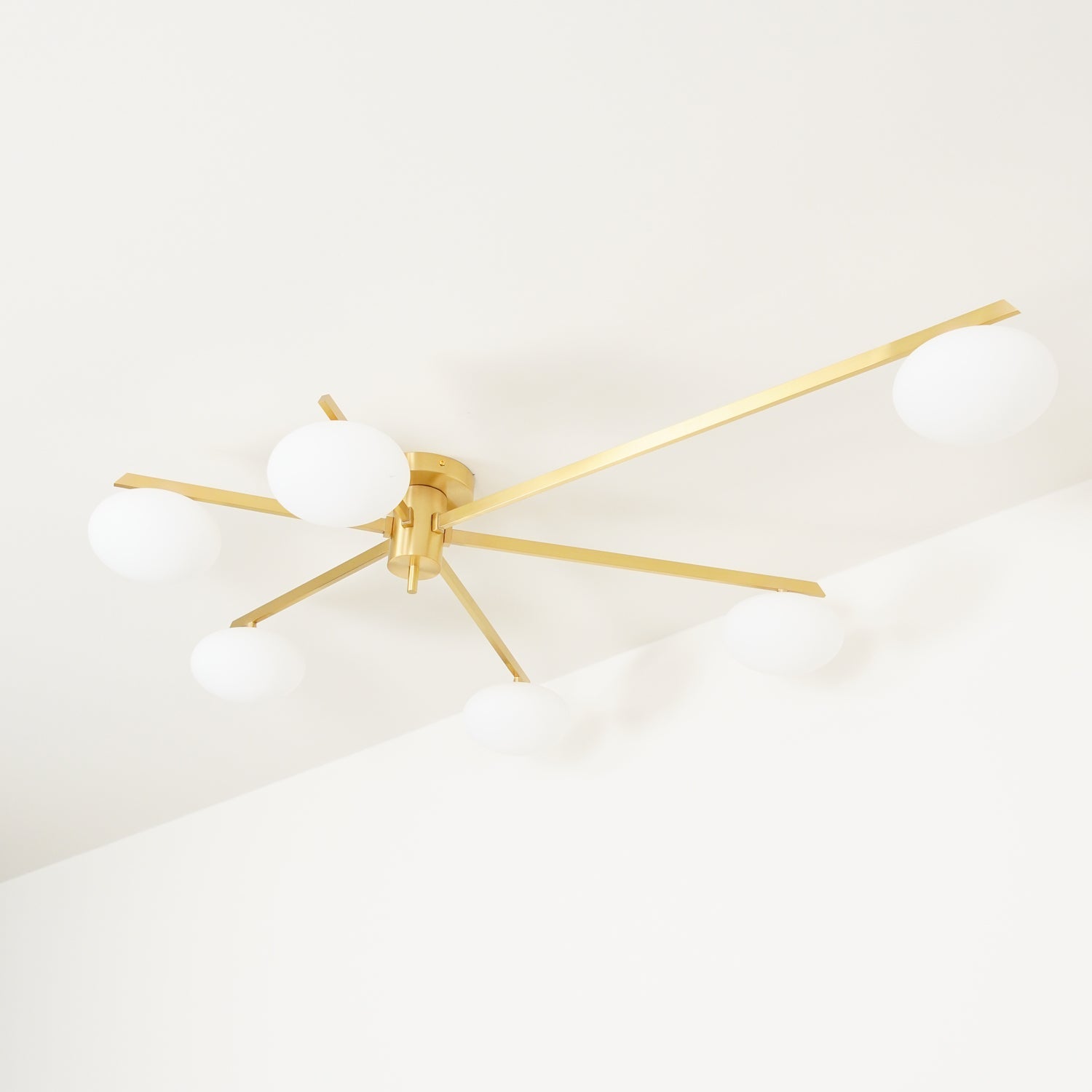 Jania Modern Glass Black Ceiling Light - Lamp Copper