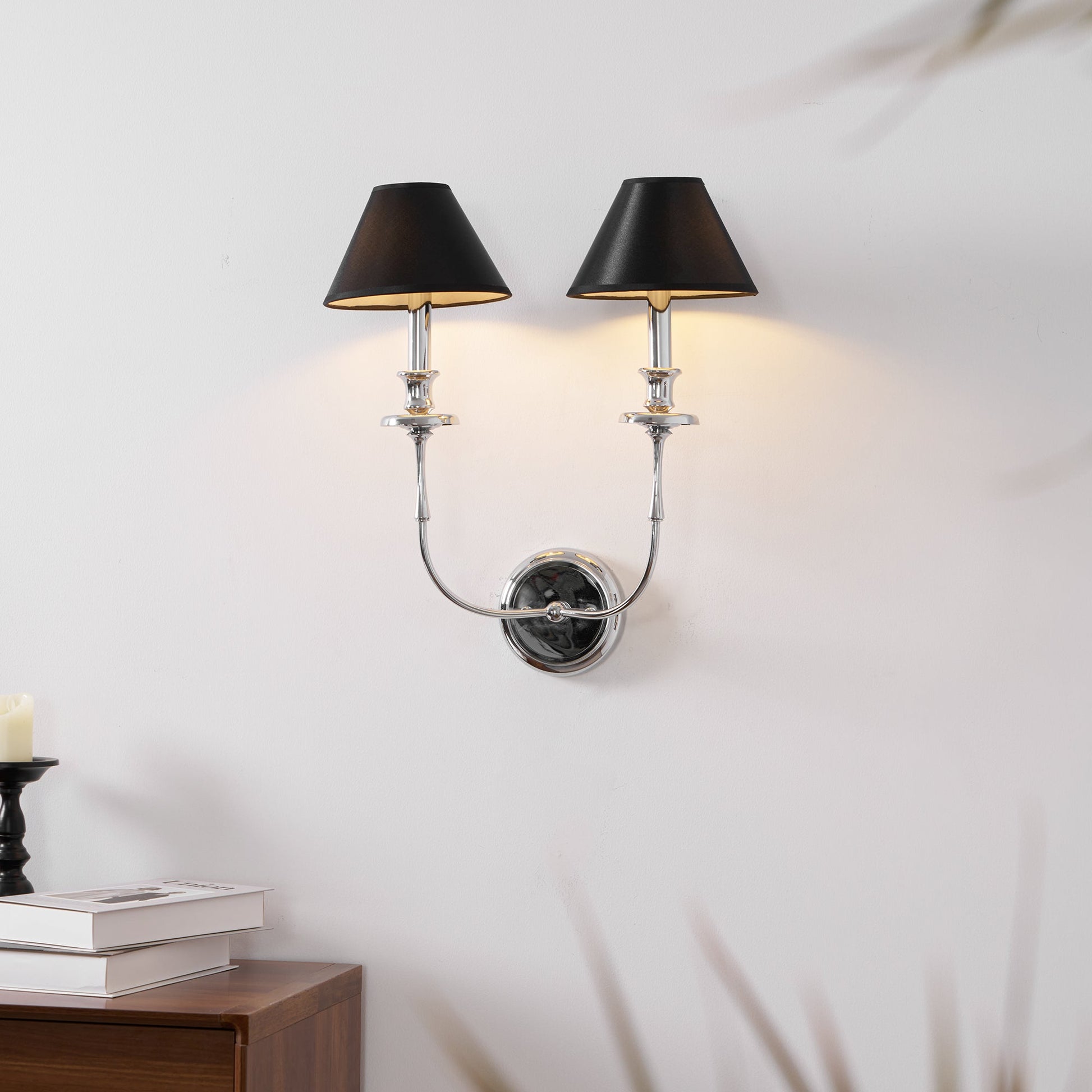 Vedoror Vintage Industrial Brass Fabric Wall Lamp - Lamp Copper
