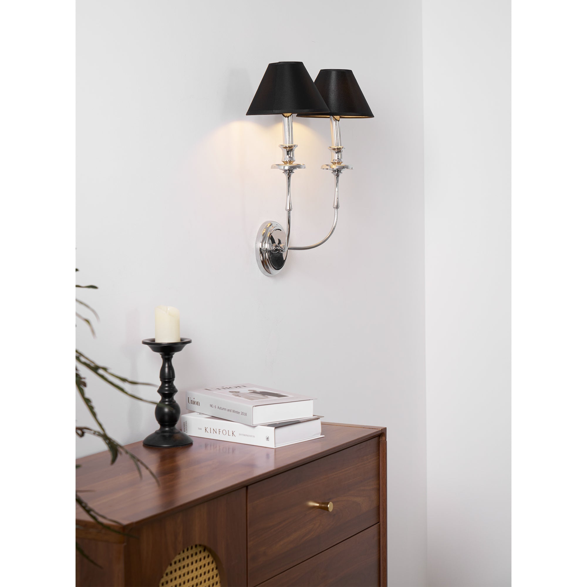 Vedoror Vintage Industrial Brass Fabric Wall Lamp - Lamp Copper