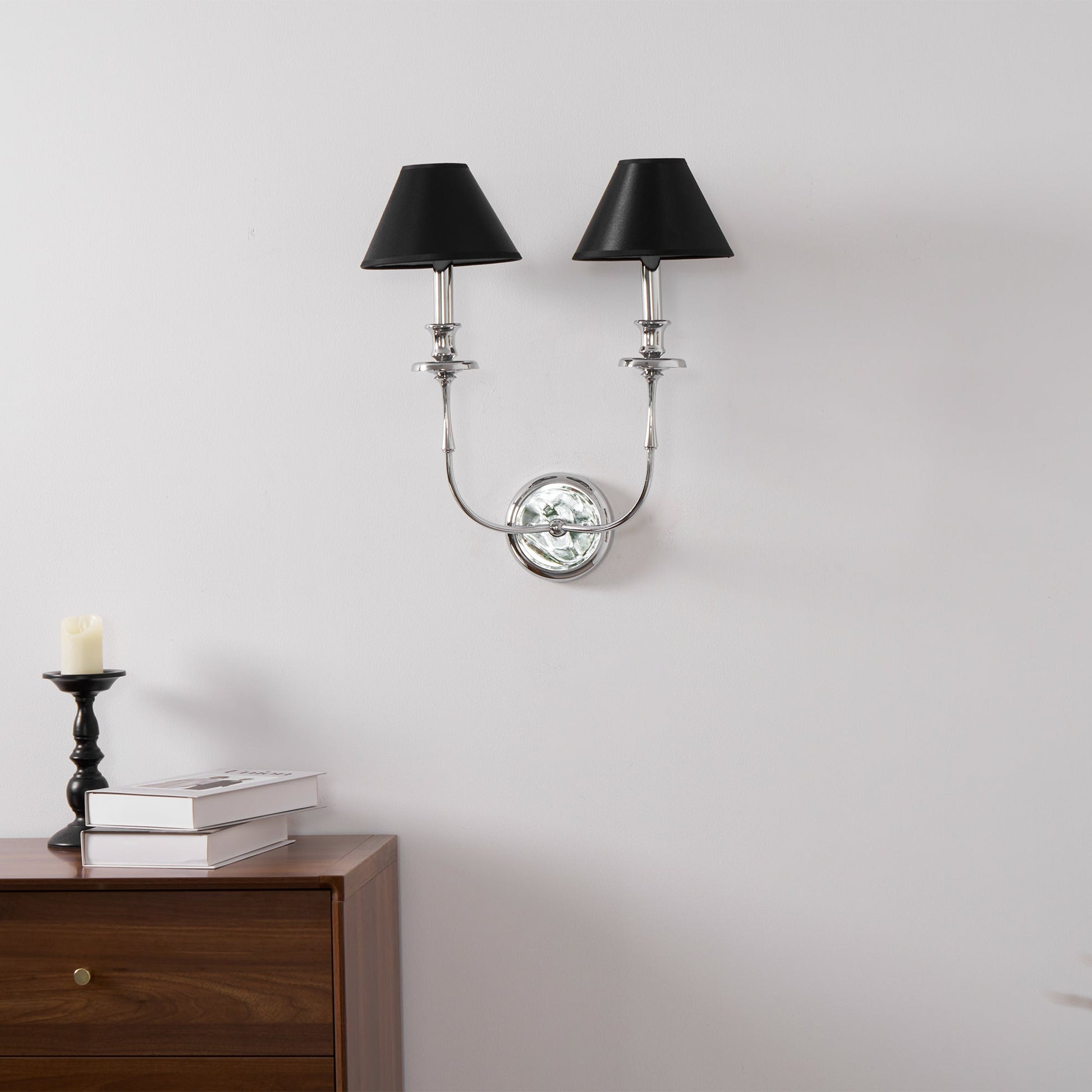Vedoror Vintage Industrial Brass Fabric Wall Lamp - Lamp Copper