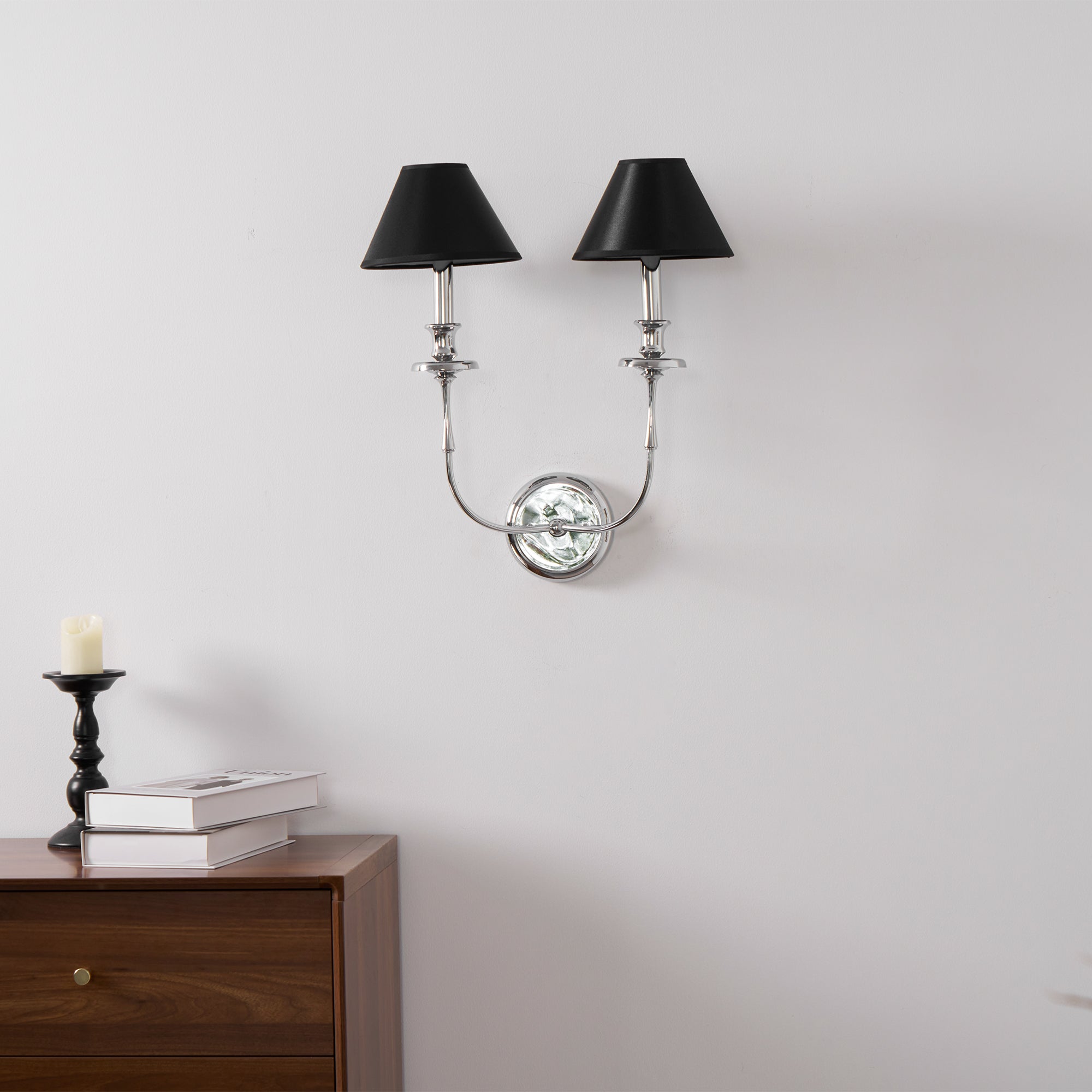 Vedoror Vintage Industrial Brass Fabric Wall Lamp - Lamp Copper