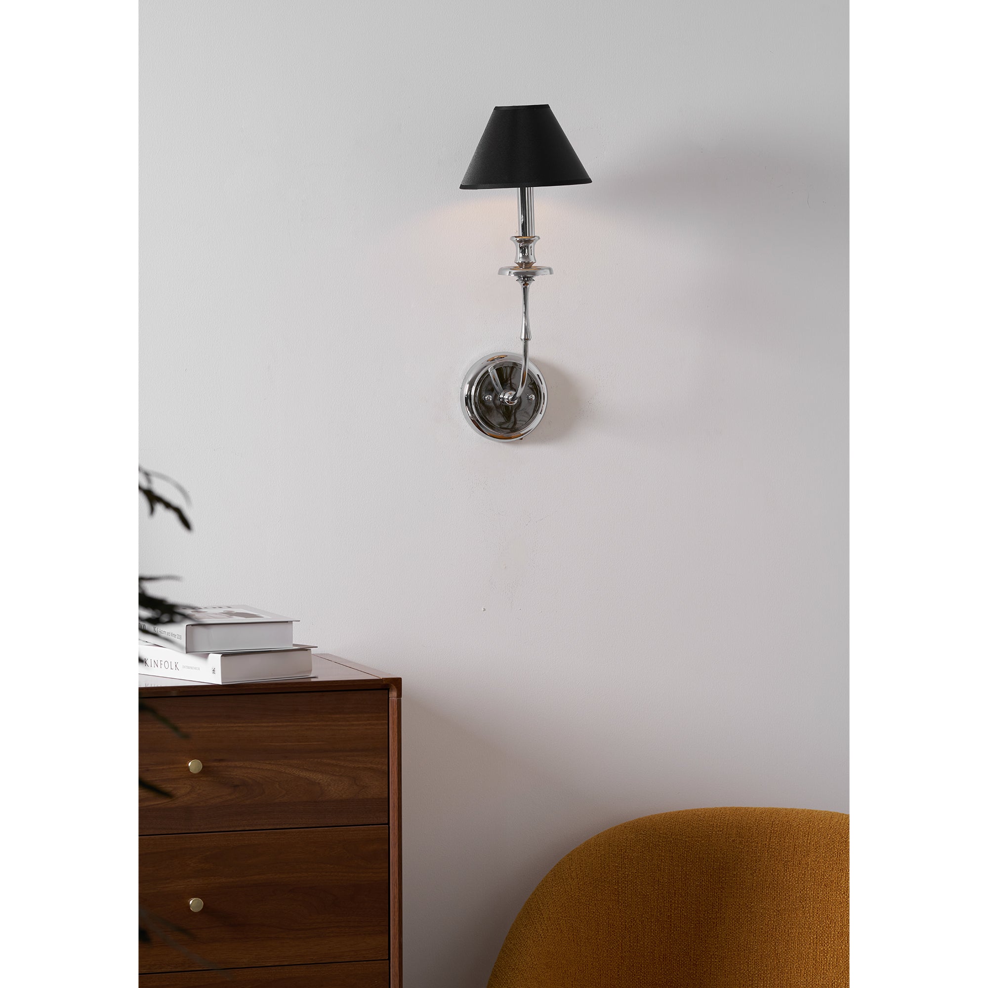 Vedoror Vintage Industrial Brass Fabric Wall Lamp - Lamp Copper