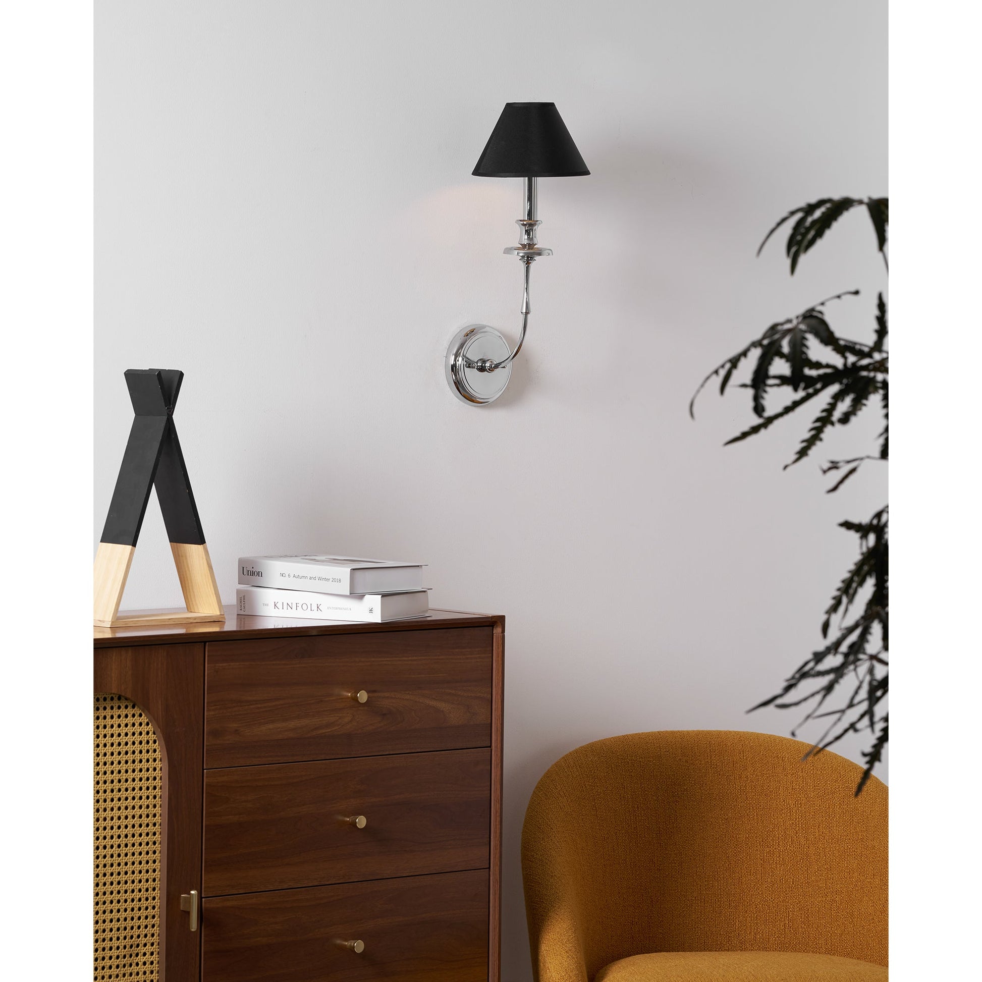 Vedoror Vintage Industrial Brass Fabric Wall Lamp - Lamp Copper