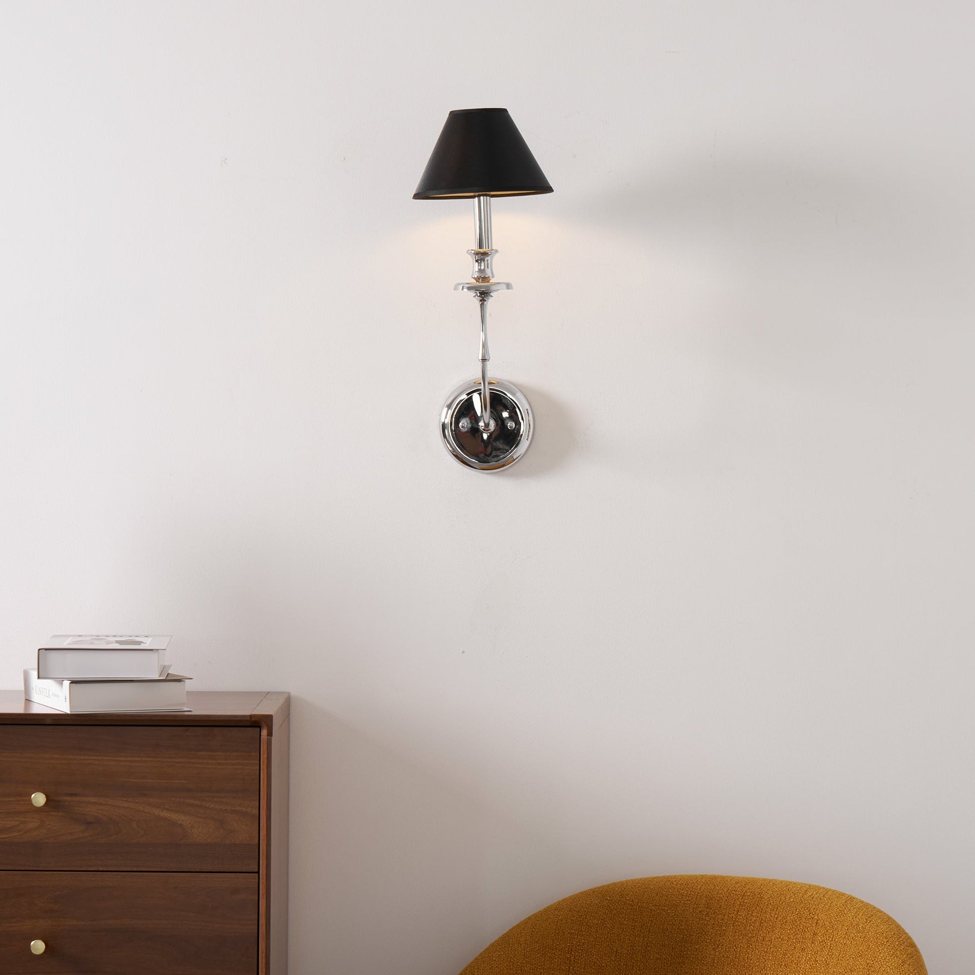 Vedoror Vintage Industrial Brass Fabric Wall Lamp - Lamp Copper