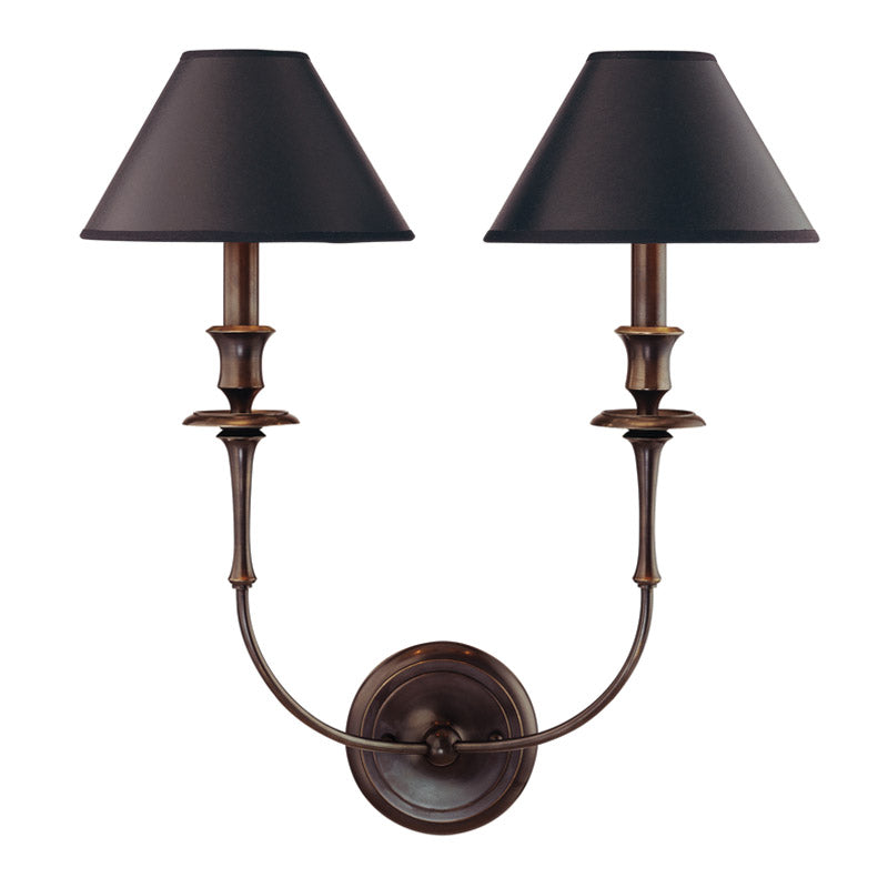 Vedoror Vintage Industrial Brass Fabric Wall Lamp - Lamp Copper