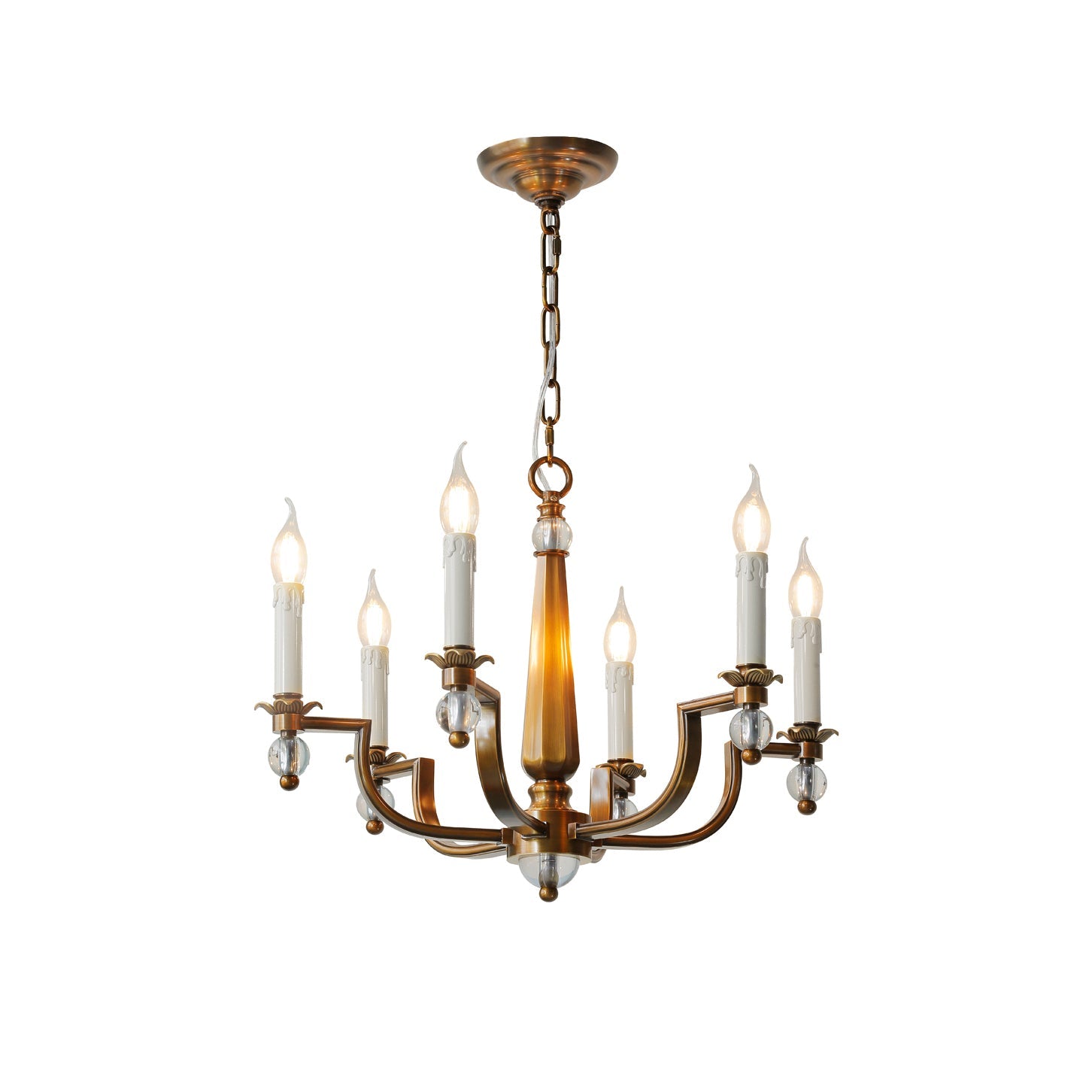 Vorinor Vintage Industrial Metal Chandelier - Lamp Copper