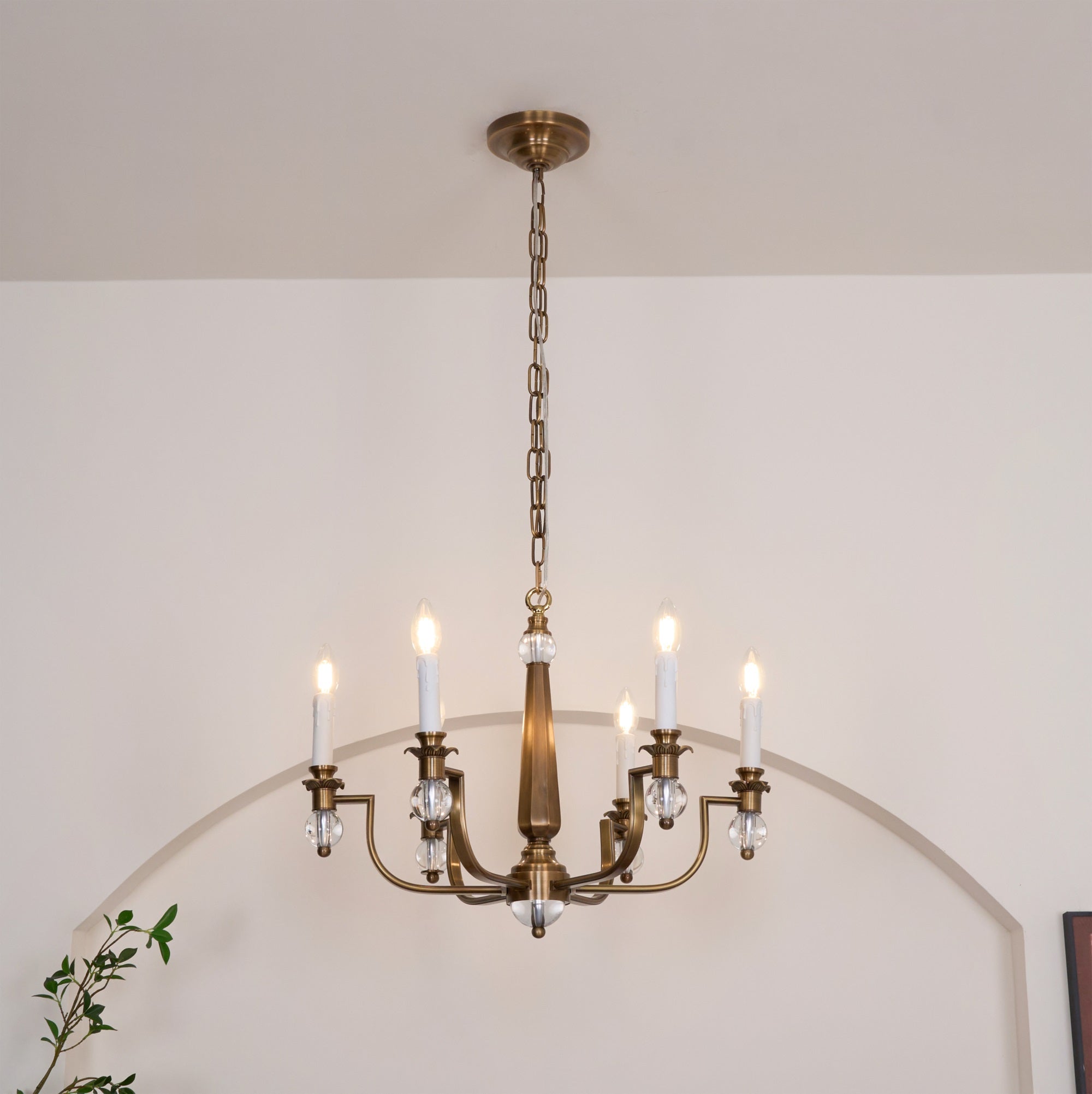 Vorinor Vintage Industrial Metal Chandelier - Lamp Copper