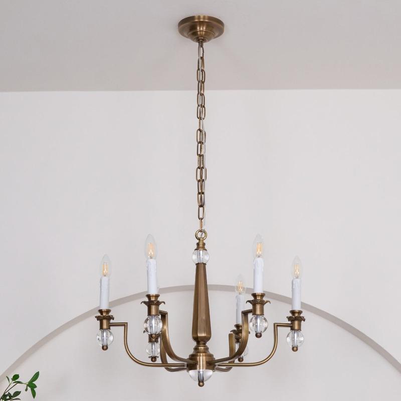 Vorinor Vintage Industrial Metal Chandelier - Lamp Copper