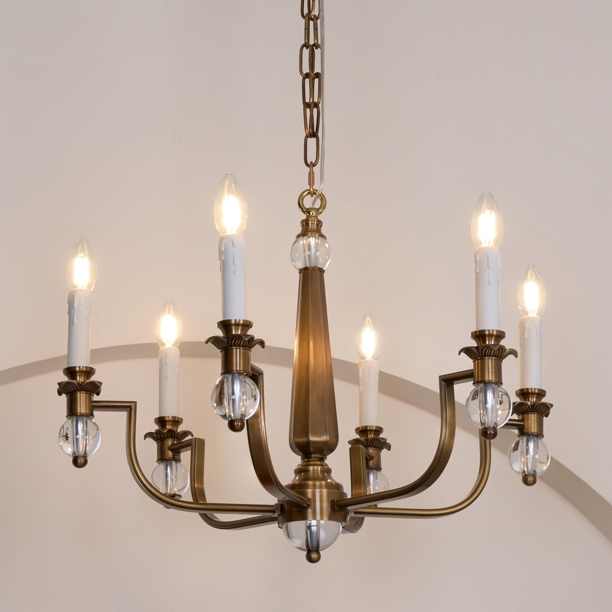 Vorinor Vintage Industrial Metal Chandelier - Lamp Copper