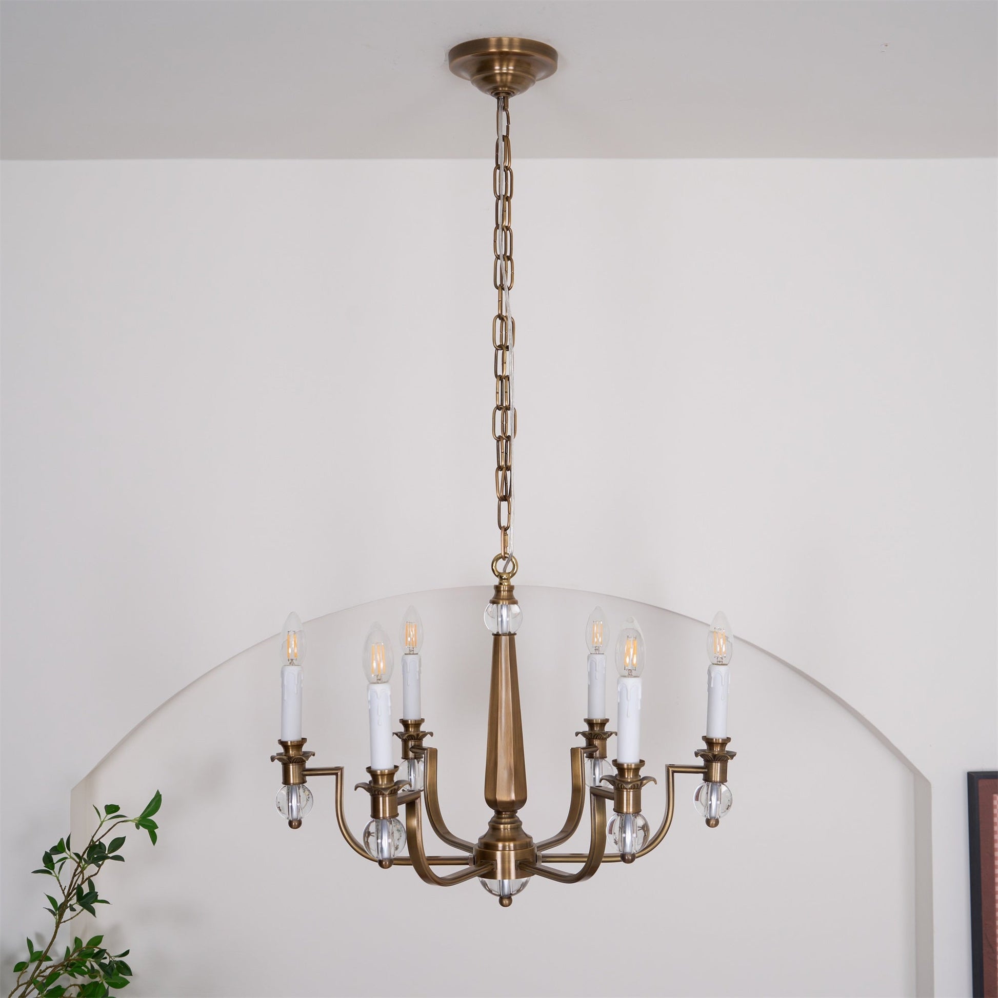 Vorinor Vintage Industrial Metal Chandelier - Lamp Copper