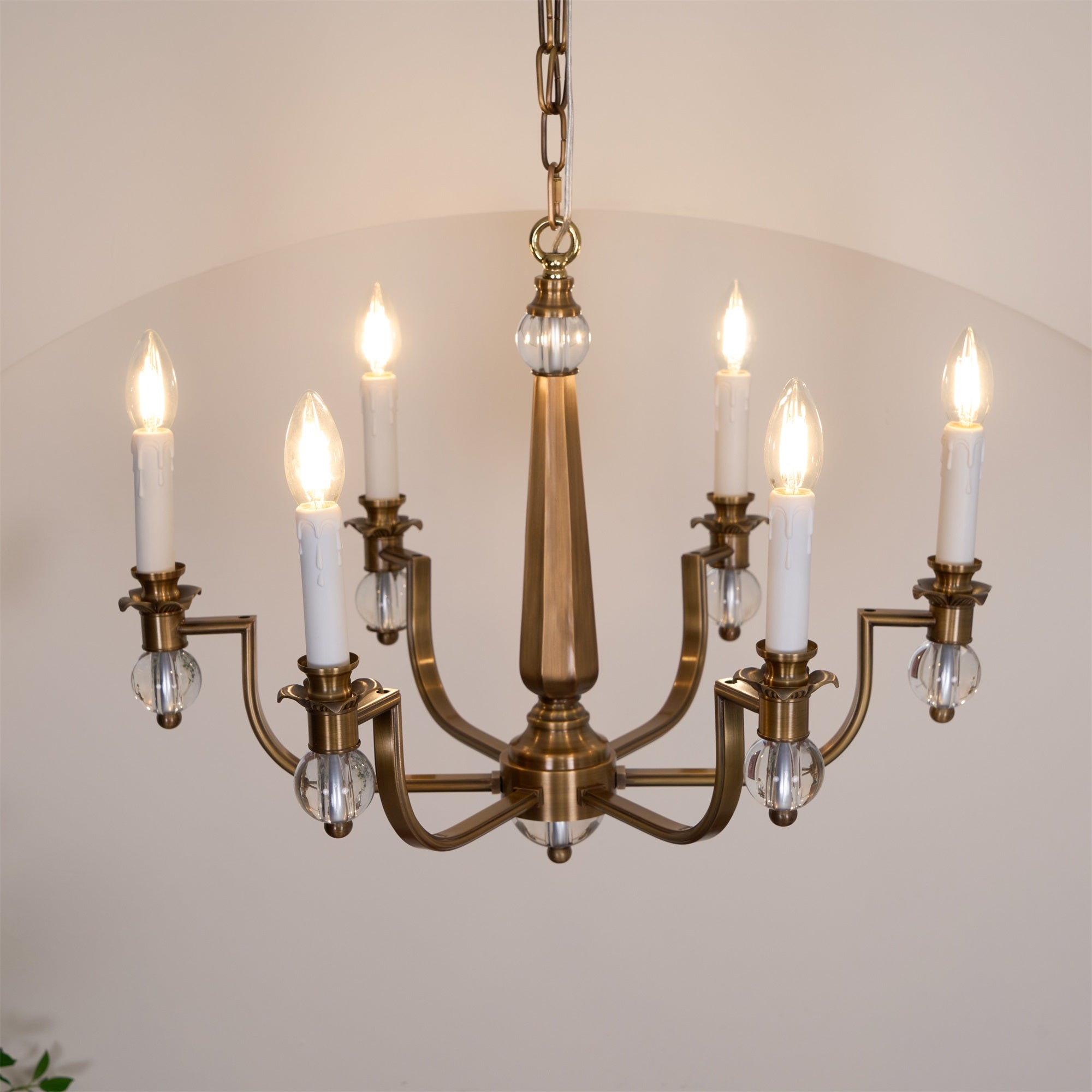 Vorinor Vintage Industrial Metal Chandelier - Lamp Copper