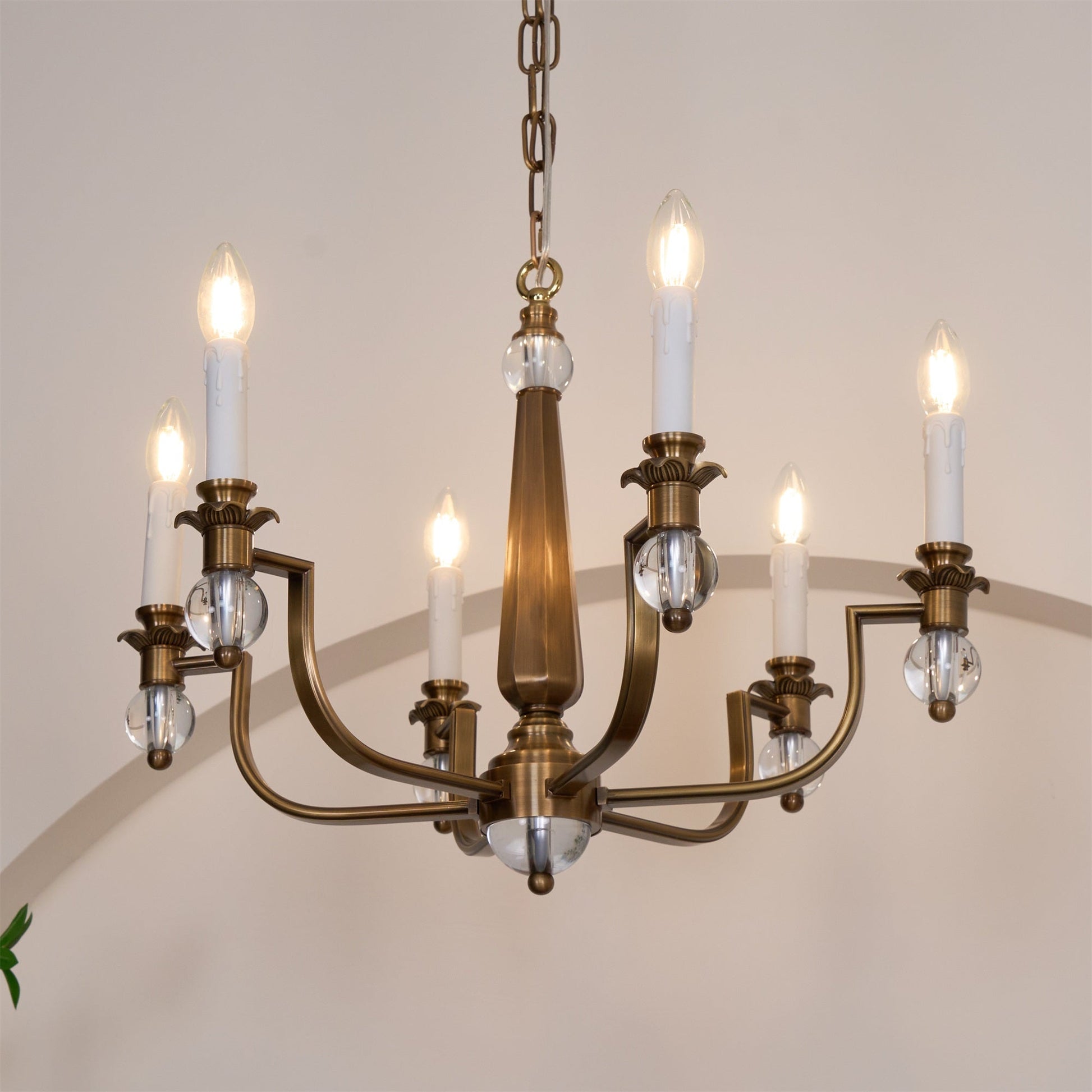 Vorinor Vintage Industrial Metal Chandelier - Lamp Copper