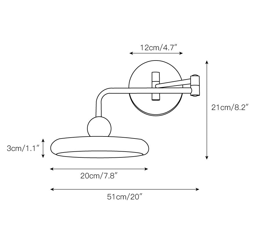 Covela Premium Elegance Metal Wall Lamp - Lamp Copper
