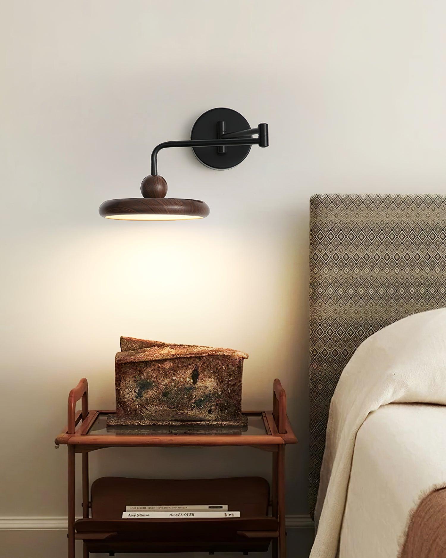 Nella Wooden Wall Light - Lamp Copper